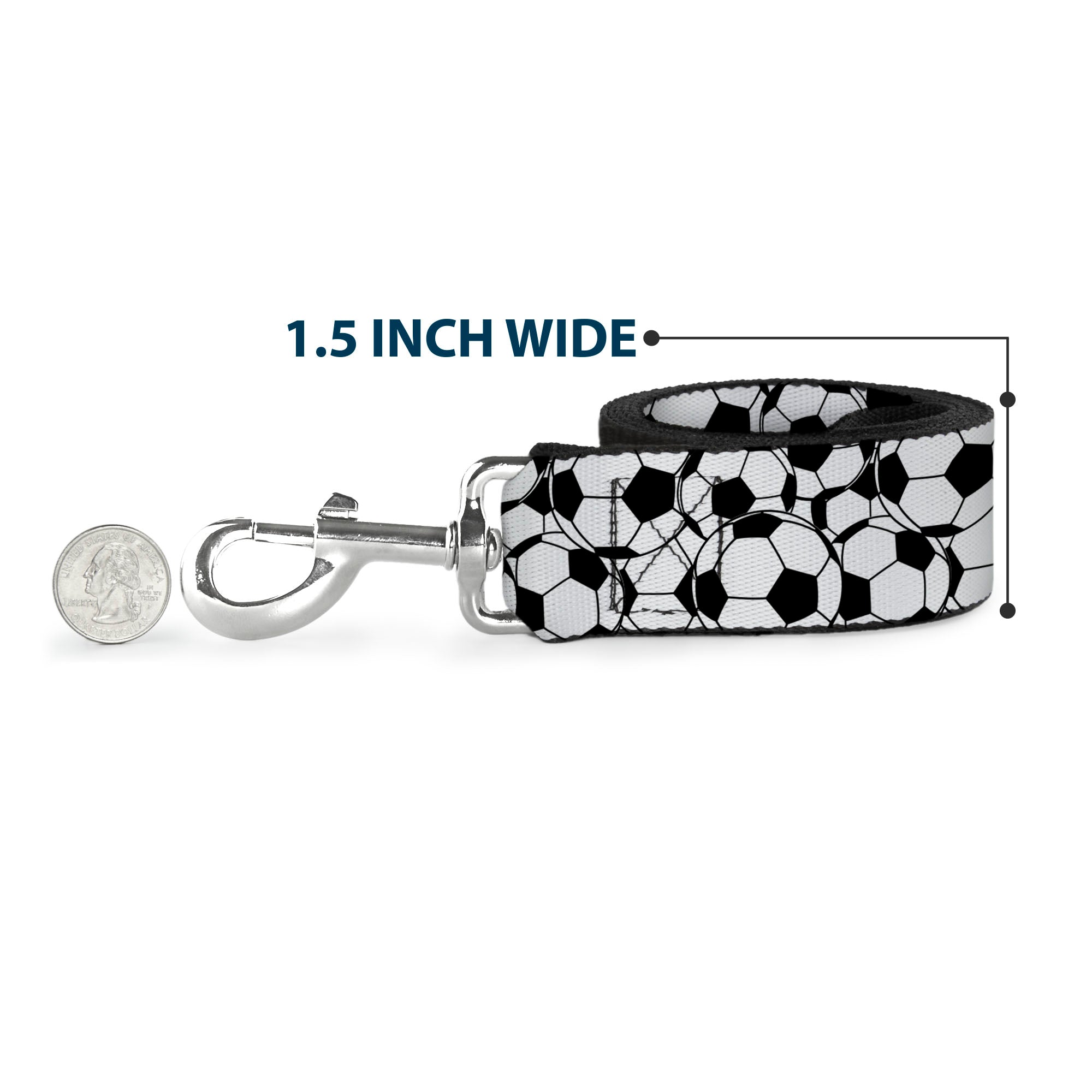 Dog Leash - Soccer Balls Stacked Dog Leashes Buckle-Down