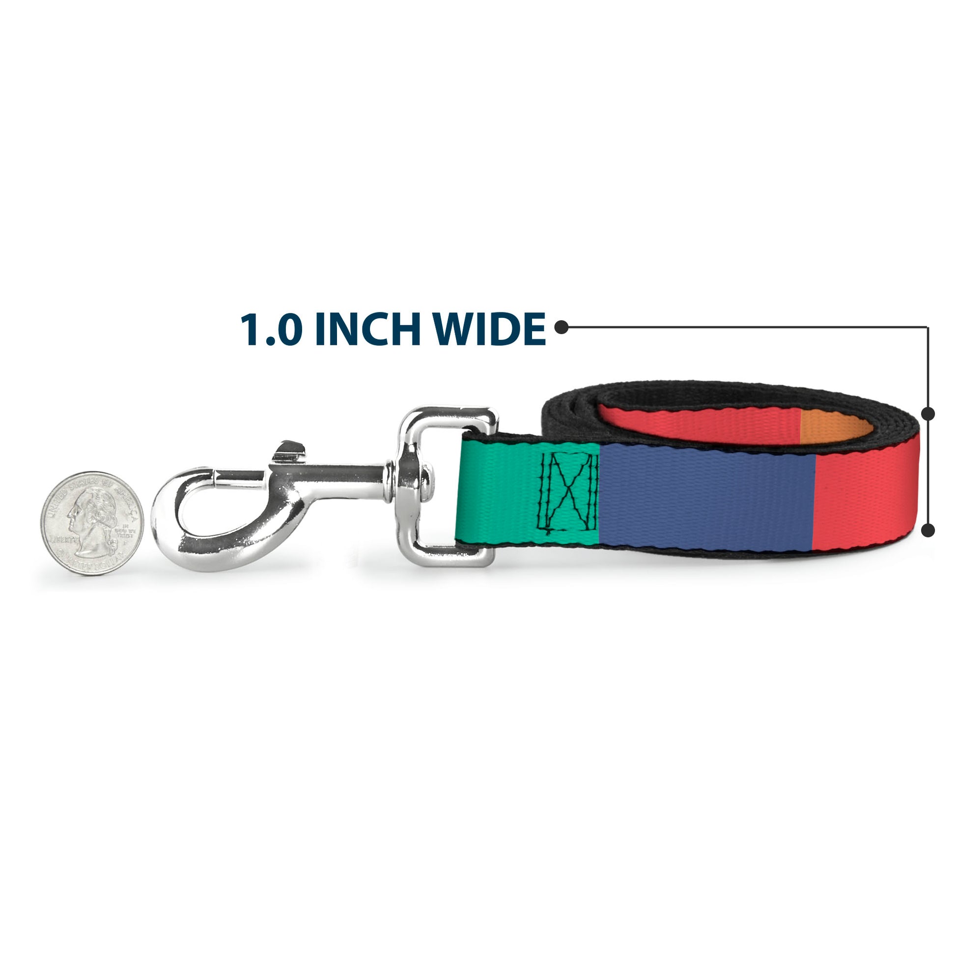 Dog Leash - Summer Essentials Color Block 3 Dog Leashes Buckle-Down