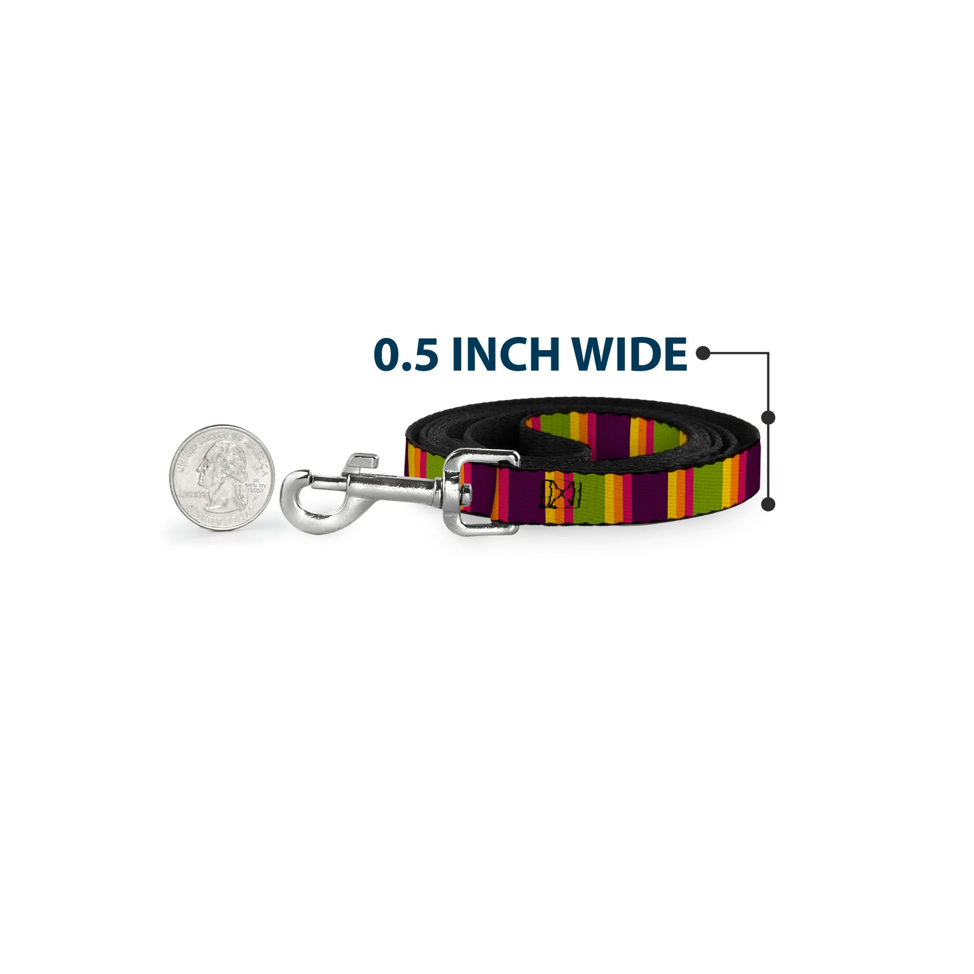 Dog Leash - Summer Essentials Color Block 7 Dog Leashes Buckle-Down