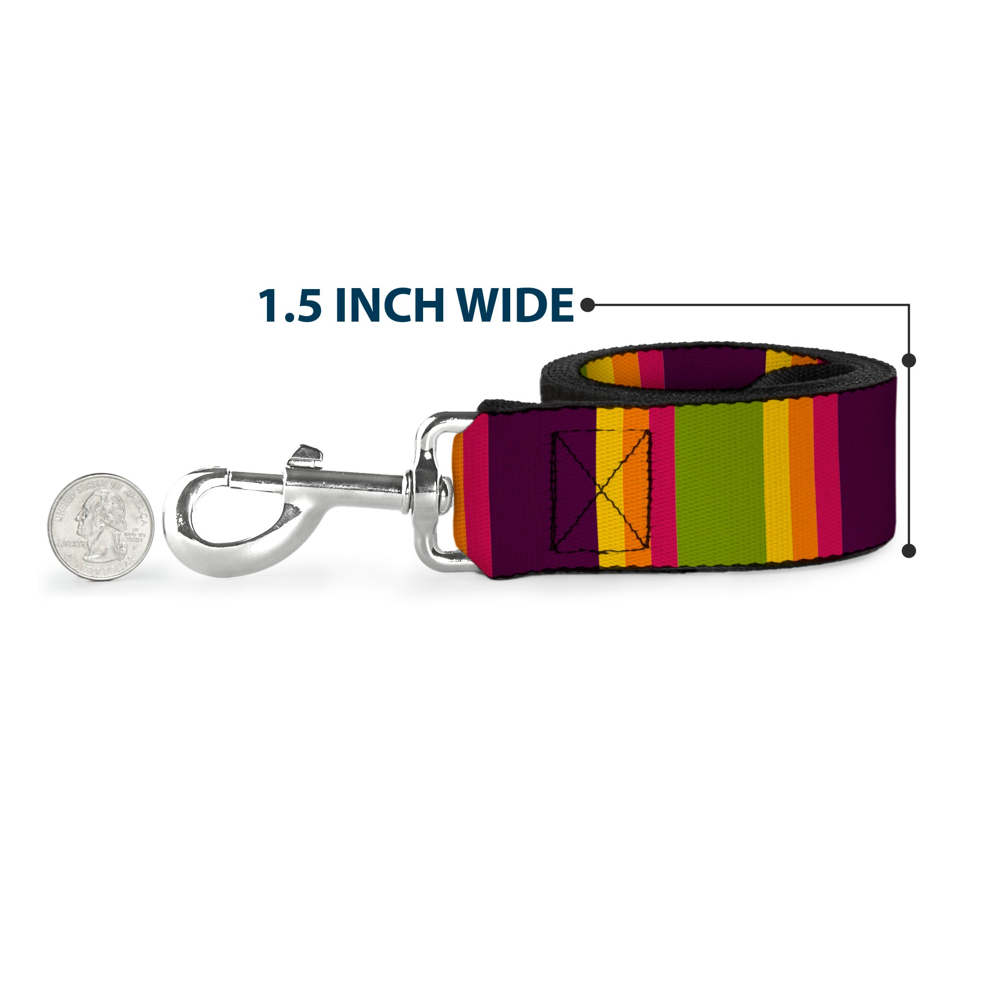 Dog Leash - Summer Essentials Color Block 7 Dog Leashes Buckle-Down