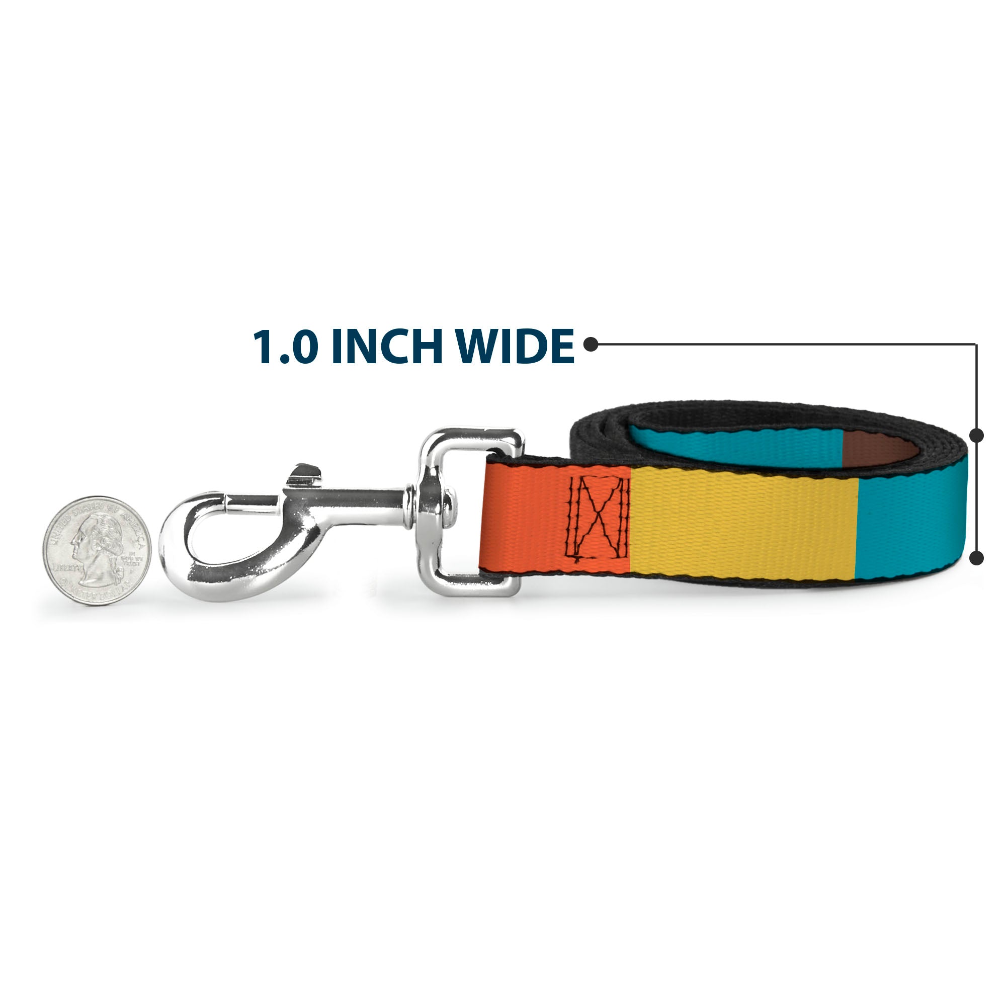 Dog Leash - Summer Essentials Color Block 9 Dog Leashes Buckle-Down