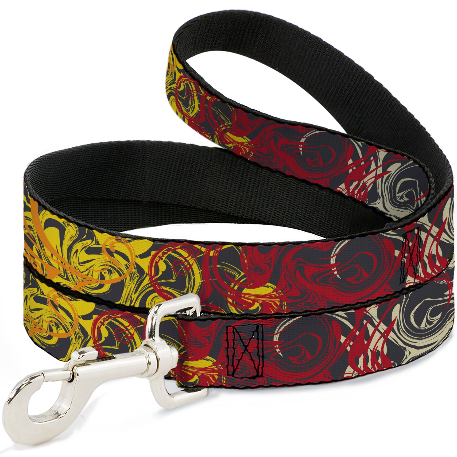 Dog Leash - Swirl Mix Gray/Multi Color Dog Leashes Buckle-Down