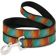 Dog Leash - Scribble Zarape Fade Brown/Multi Color Dog Leashes Buckle-Down