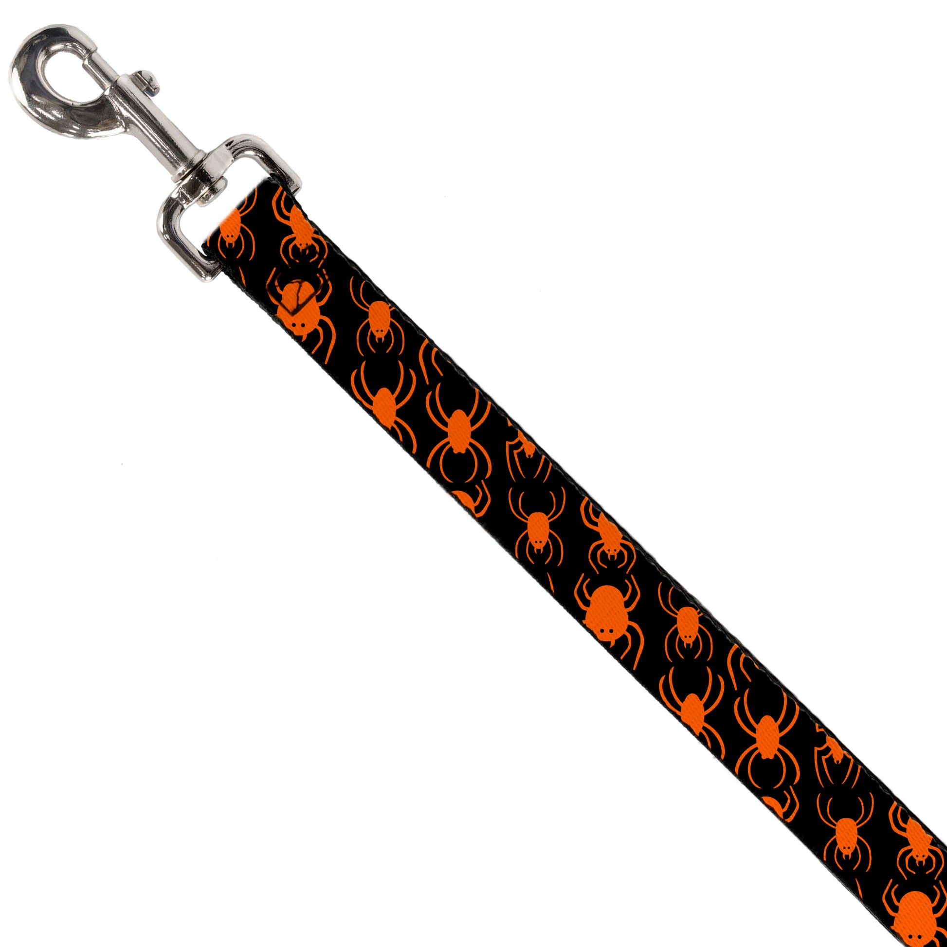 Dog Leash - Spider Silhouettes Black/Orange Dog Leashes Buckle-Down