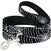 Dog Leash - Spider Webs Black/White Dog Leashes Buckle-Down