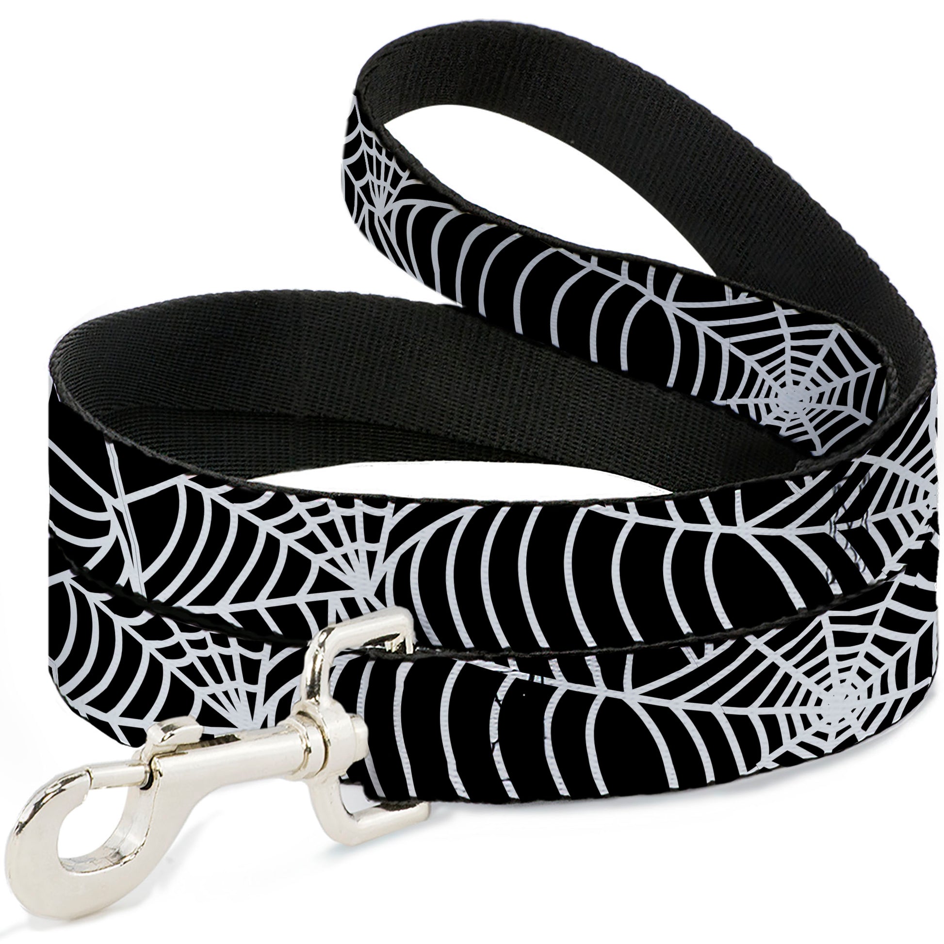 Dog Leash - Spider Webs Black/White Dog Leashes Buckle-Down