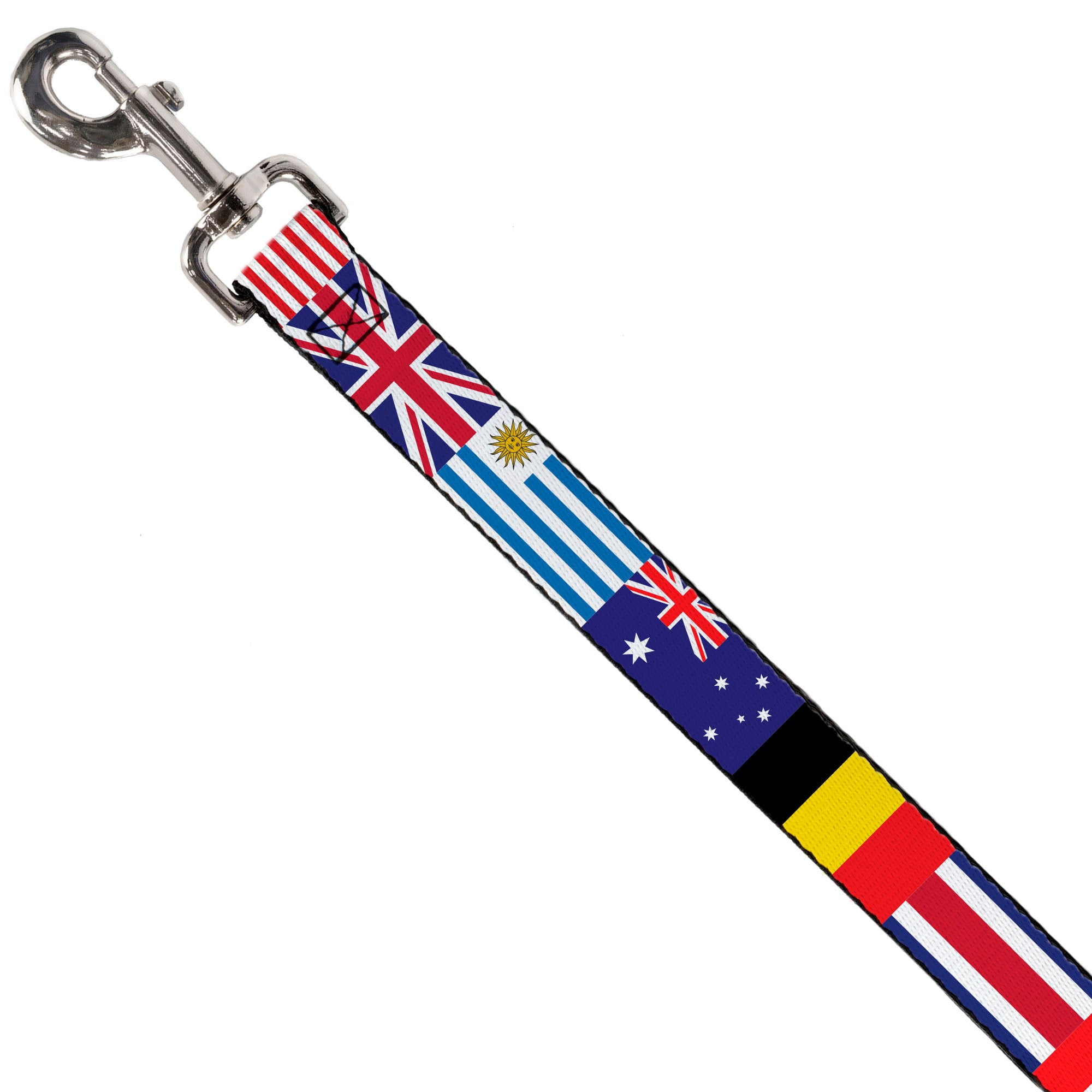 Dog Leash - Soccer Fan World Cup Team Country Flags Dog Leashes Buckle-Down