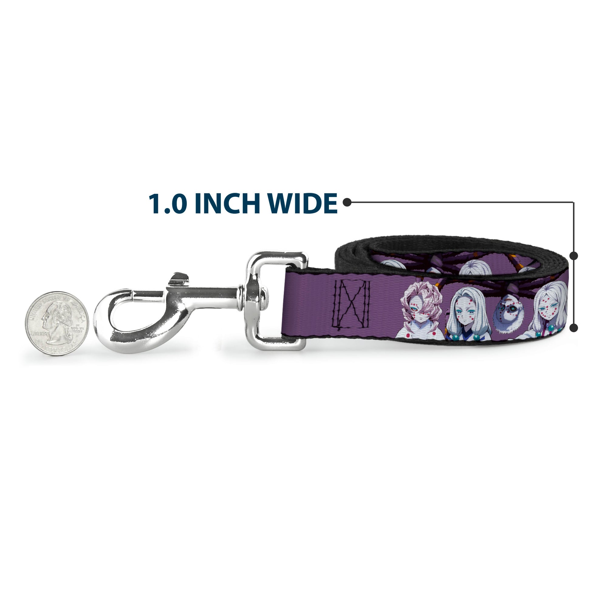 Dog Leash - Demon Slayer The Spider Family Poses Purple Dog Leashes Demon Slayer