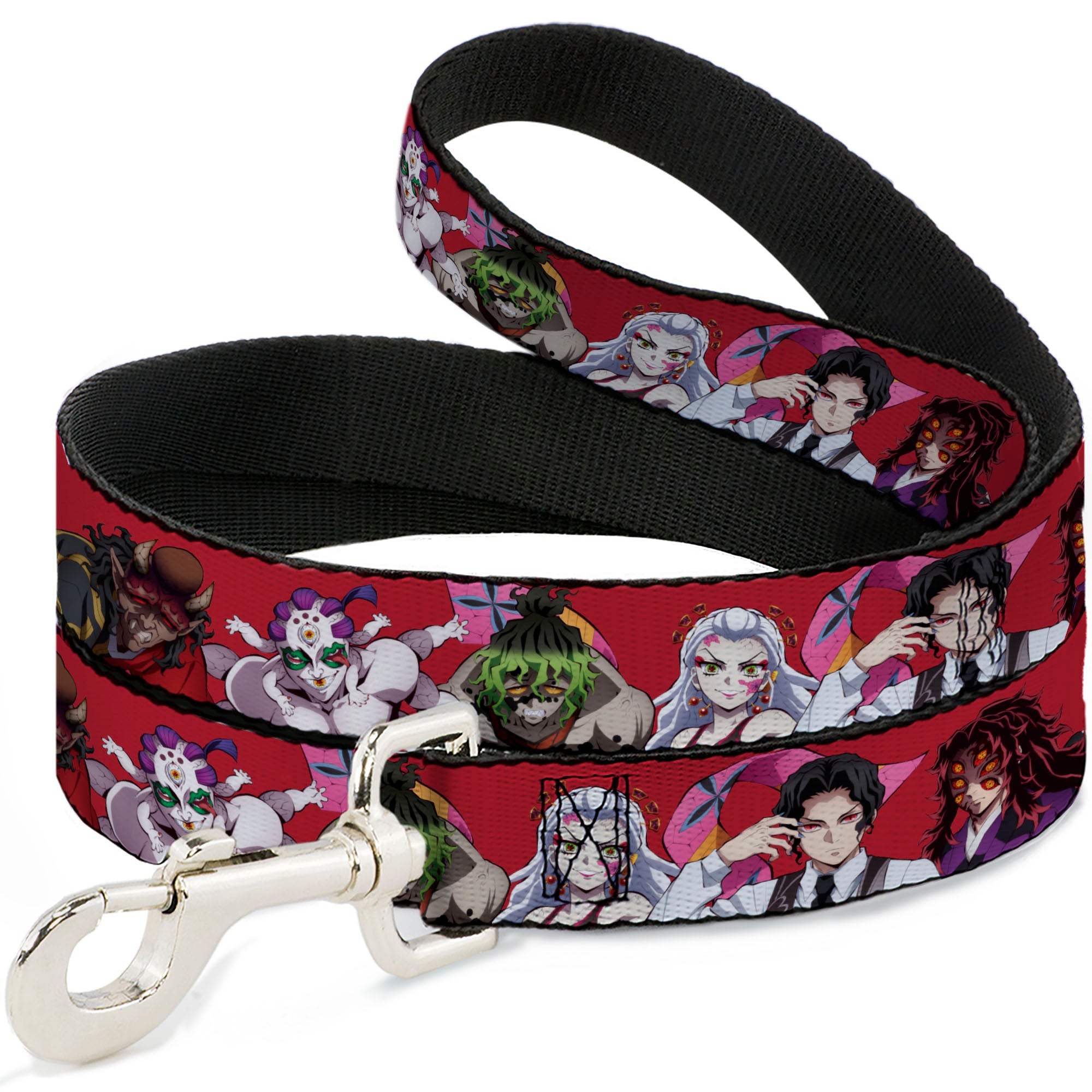 Dog Leash - Demon Slayer Eight Demons Poses Red Dog Leashes Demon Slayer