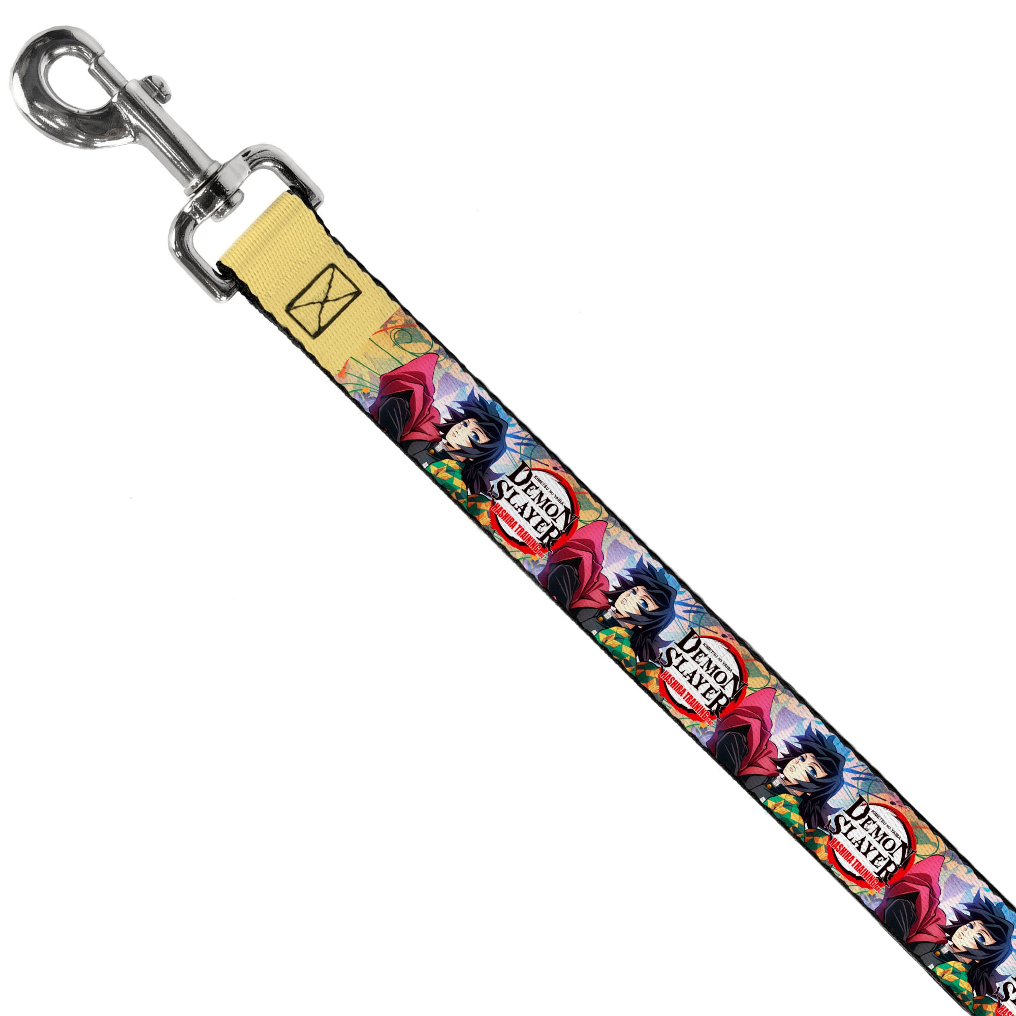 Dog Leash - DEMON SLAYER Giyu Tomioka Pose and Title Logo Dog Leashes Demon Slayer