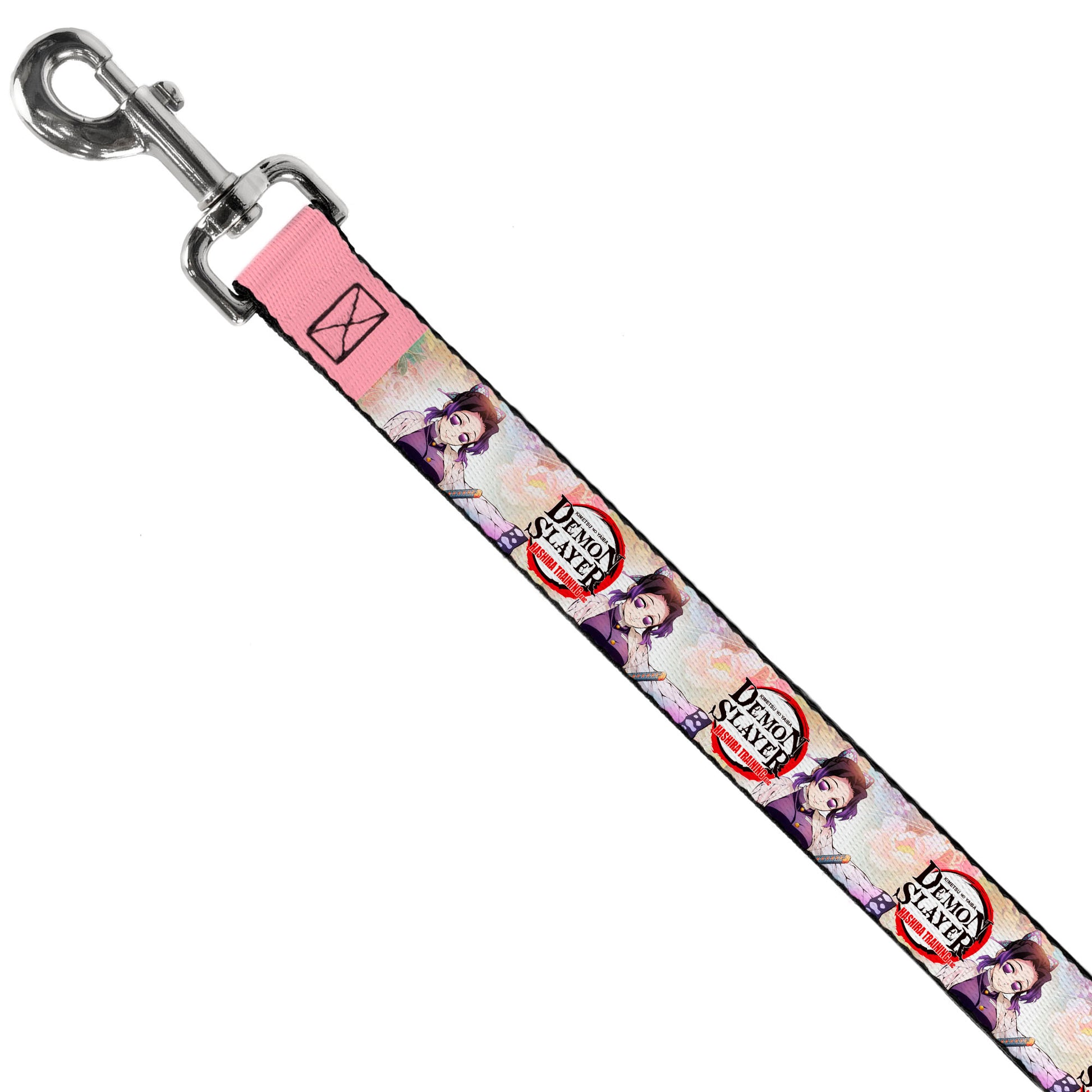 Dog Leash - DEMON SLAYER Shinobu Kocho Pose and Title Logo Dog Leashes Demon Slayer