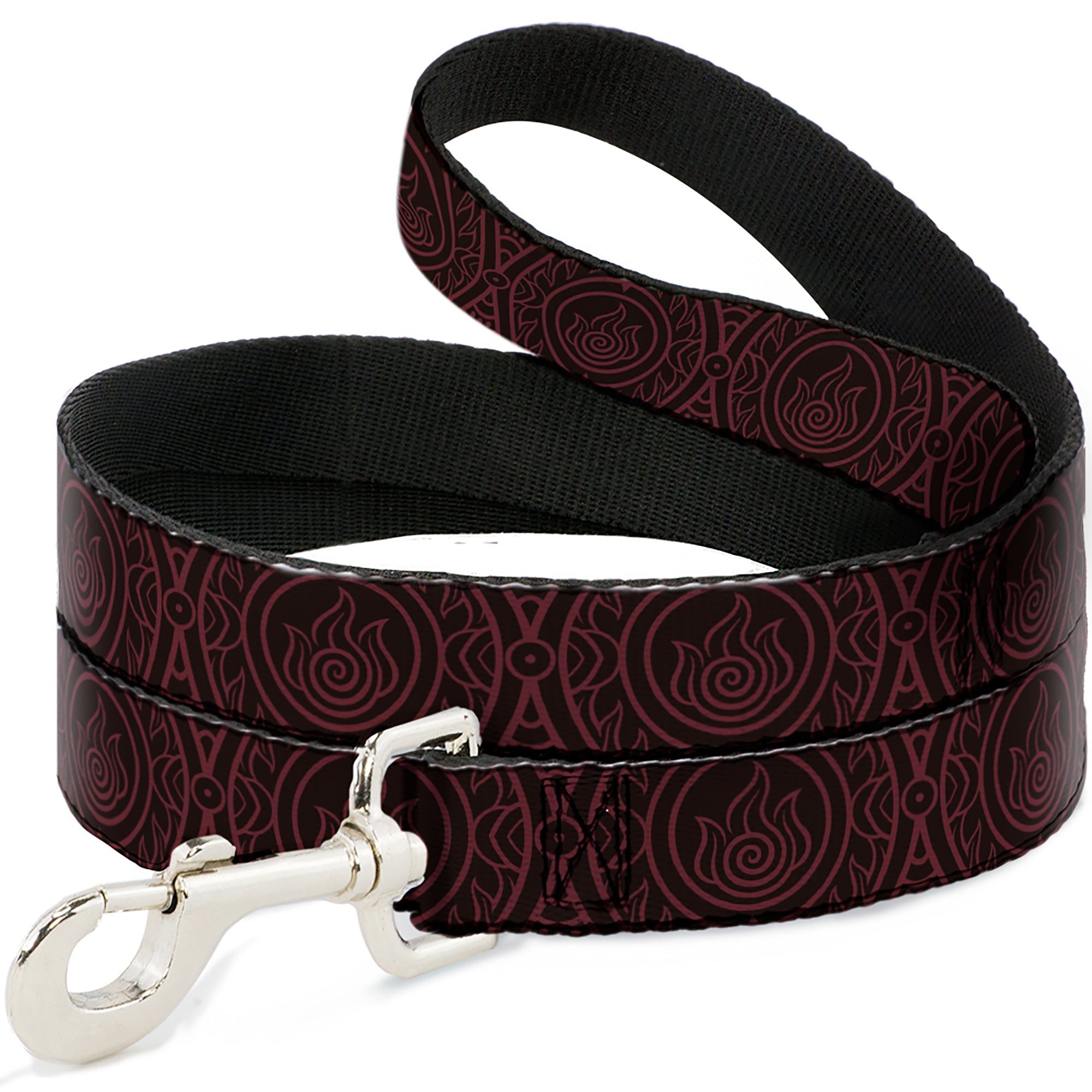 Dog Leash - Avatar Last Airbender Fire Element Symbol Black/Red Dog Leashes Avatar The Last Airbender