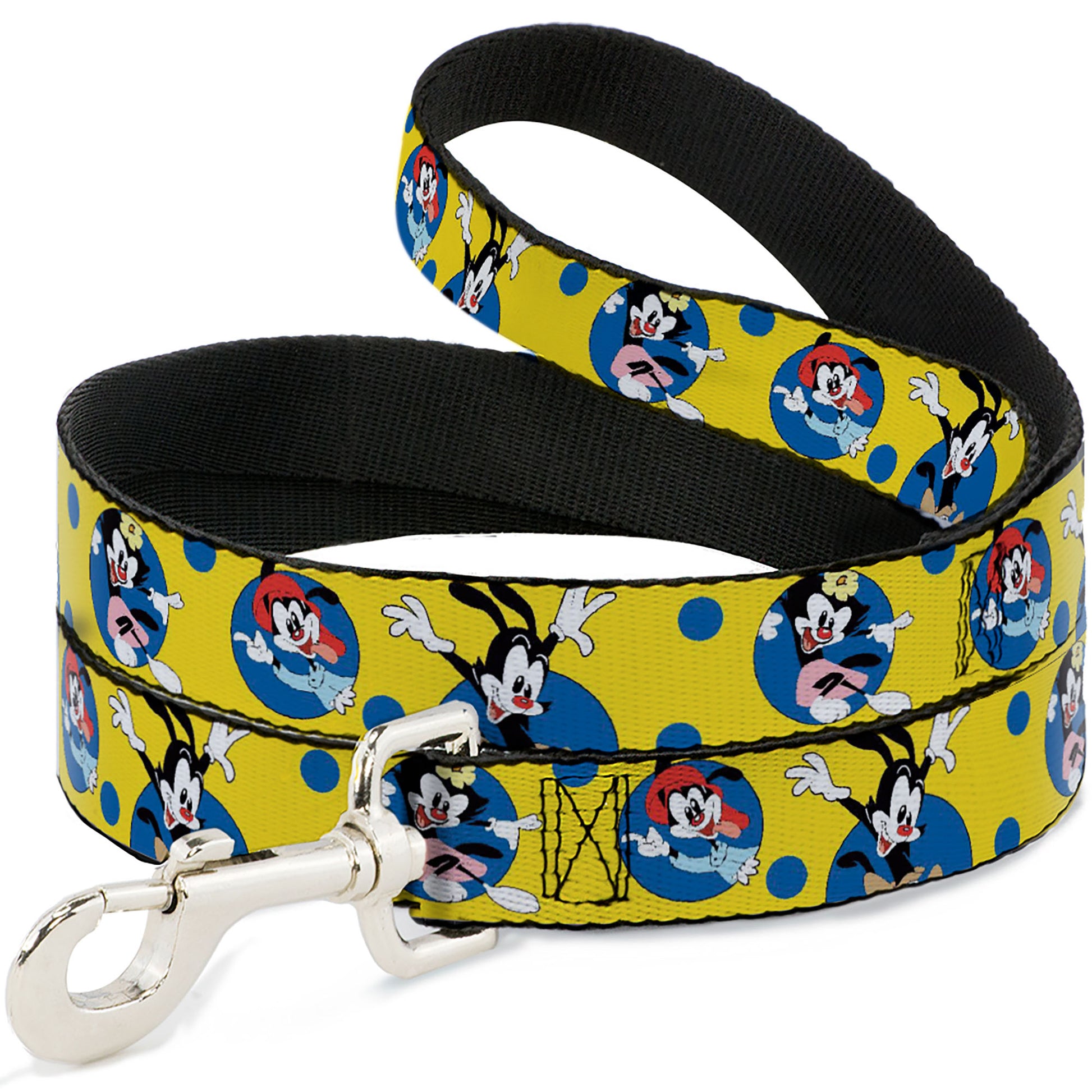 Dog Leash - Animaniacs Yakko Wakko and Dot Poses Yellow/Blue Dog Leashes Animaniacs