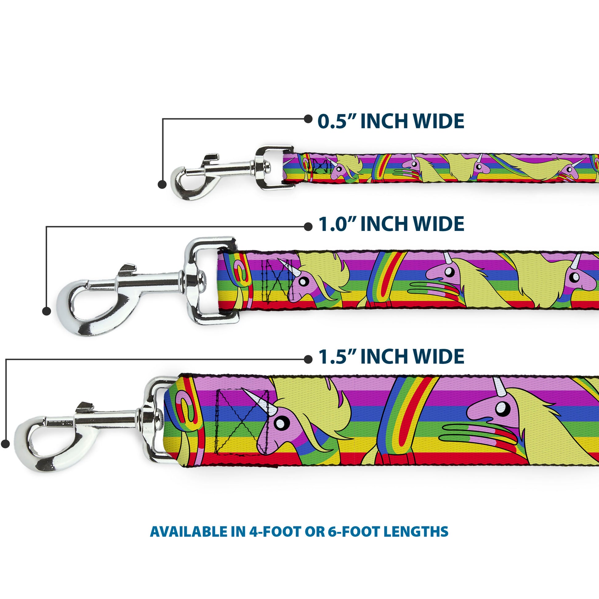 Dog Leash - Adventure Time Lady Raincorn Poses Stripe Rainbow Dog Leashes Adventure Time
