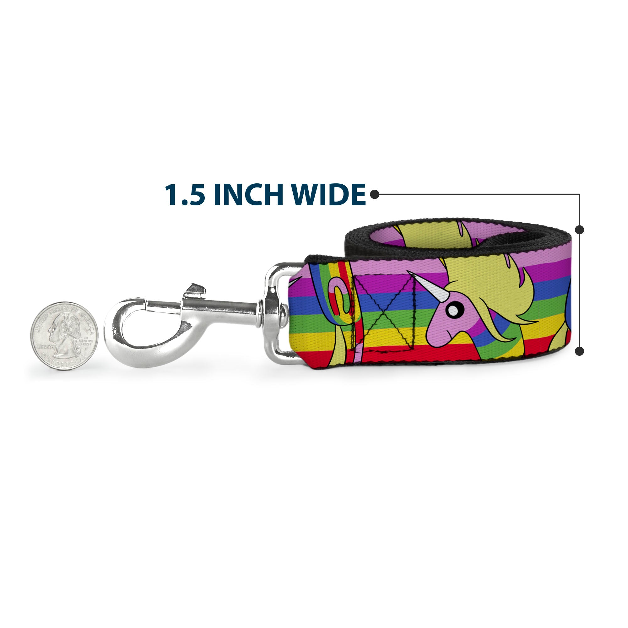 Dog Leash - Adventure Time Lady Raincorn Poses Stripe Rainbow Dog Leashes Adventure Time