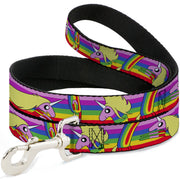 Dog Leash - Adventure Time Lady Raincorn Poses Stripe Rainbow Dog Leashes Adventure Time