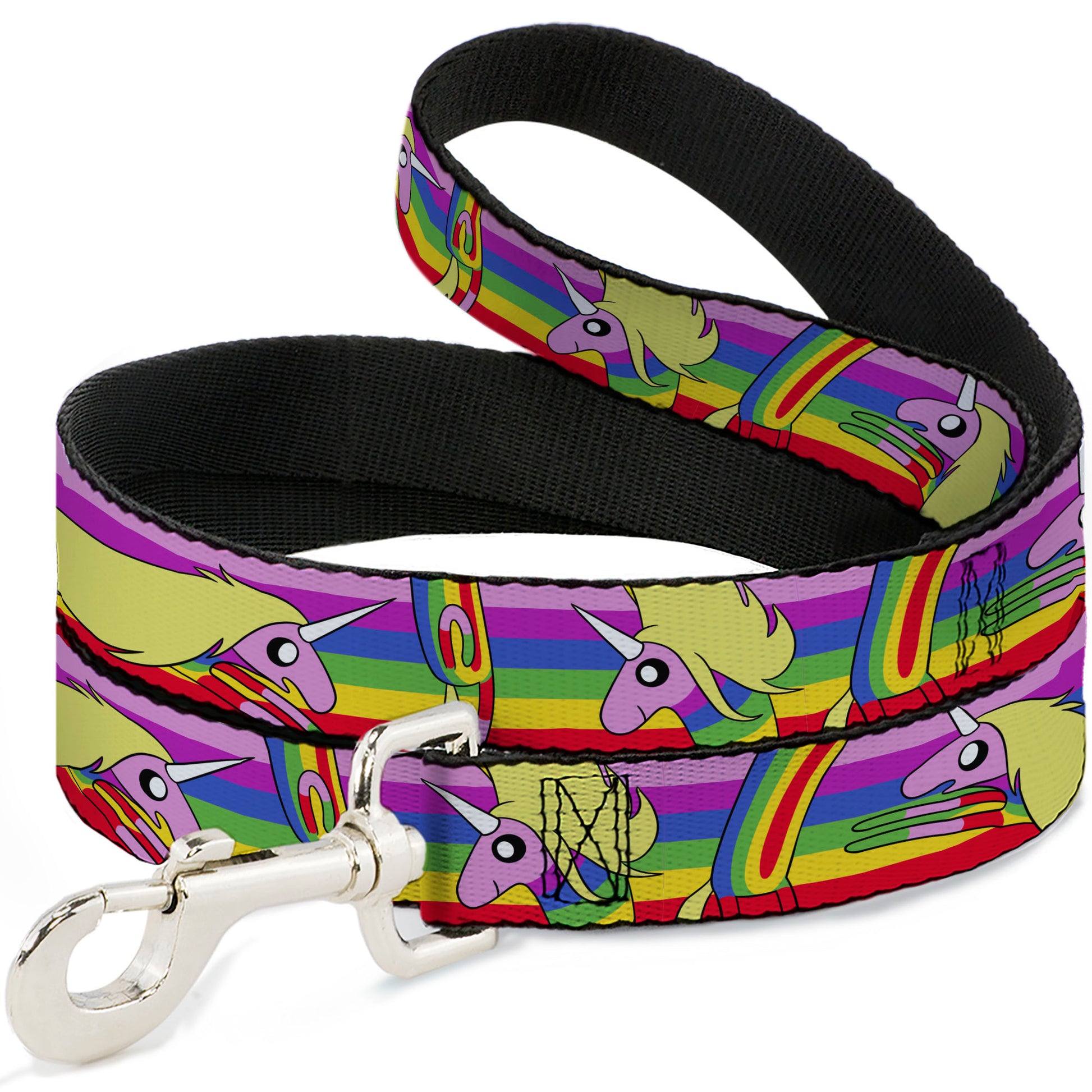 Dog Leash - Adventure Time Lady Raincorn Poses Stripe Rainbow Dog Leashes Adventure Time
