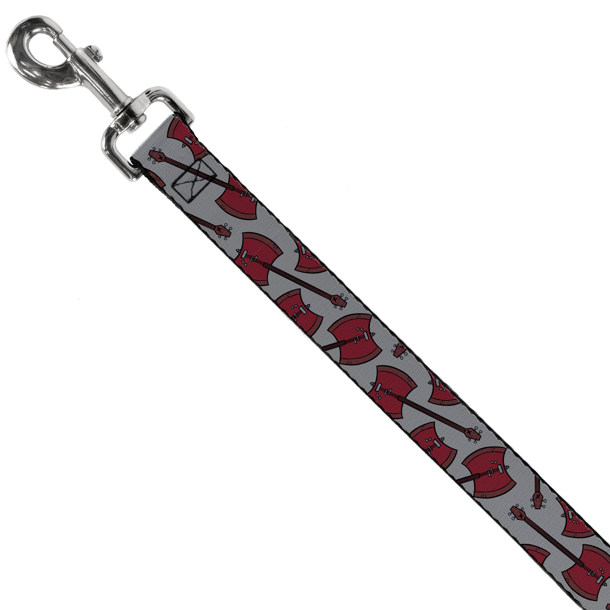 Dog Leash - Adventure Time Marceline's Axe Bass Guitar Scattered Gray Dog Leashes Adventure Time