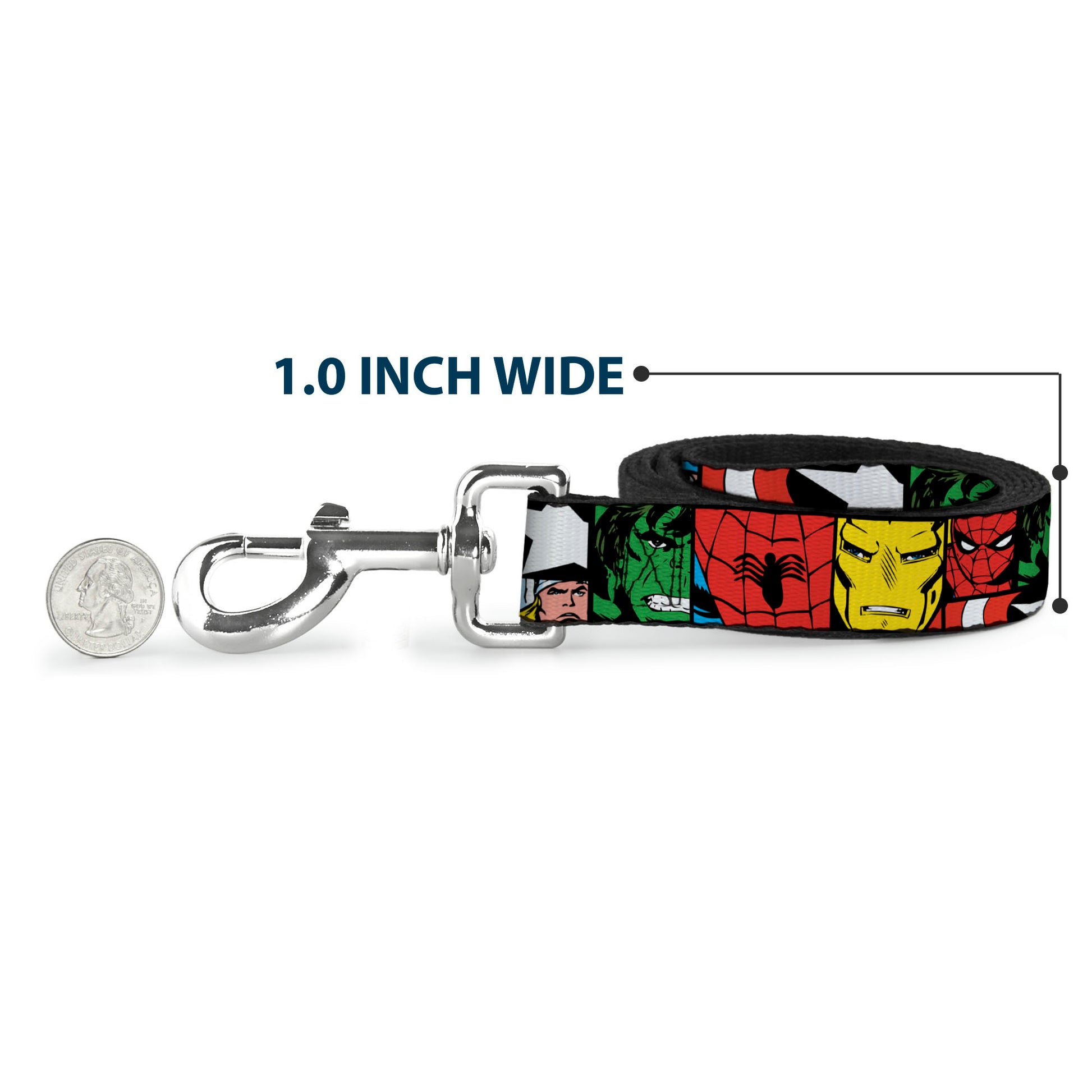 Dog Leash - Marvel Superhero Comic Blocks Dog Leashes Marvel Comics