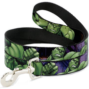 Dog Leash - Marvel Hulk CLOSE-UP Poses Dog Leashes Marvel Comics