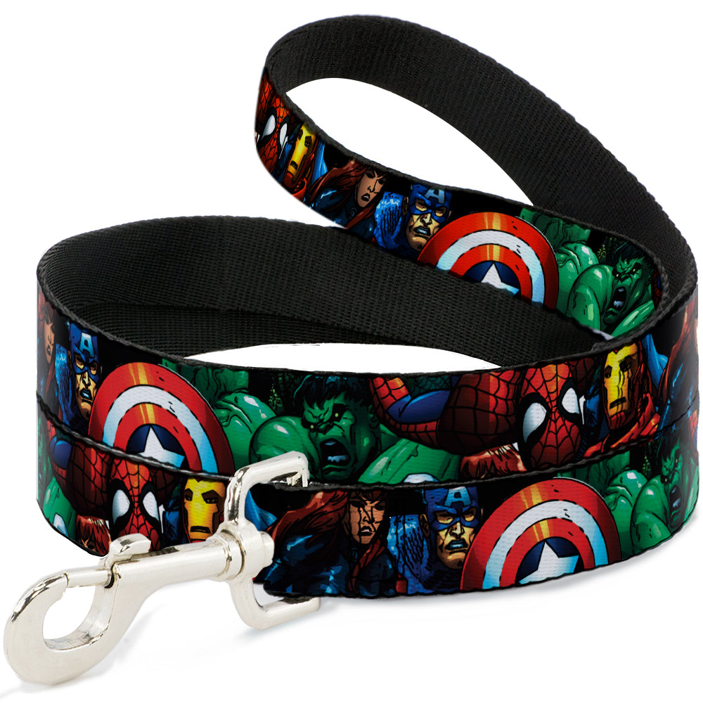 Dog Leash - Marvel Universe Superheroes Stacked Dog Leashes Marvel Comics