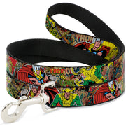 Dog Leash - Thor & Loki Poses/Retro Comic Books Stacked Dog Leashes Marvel Comics