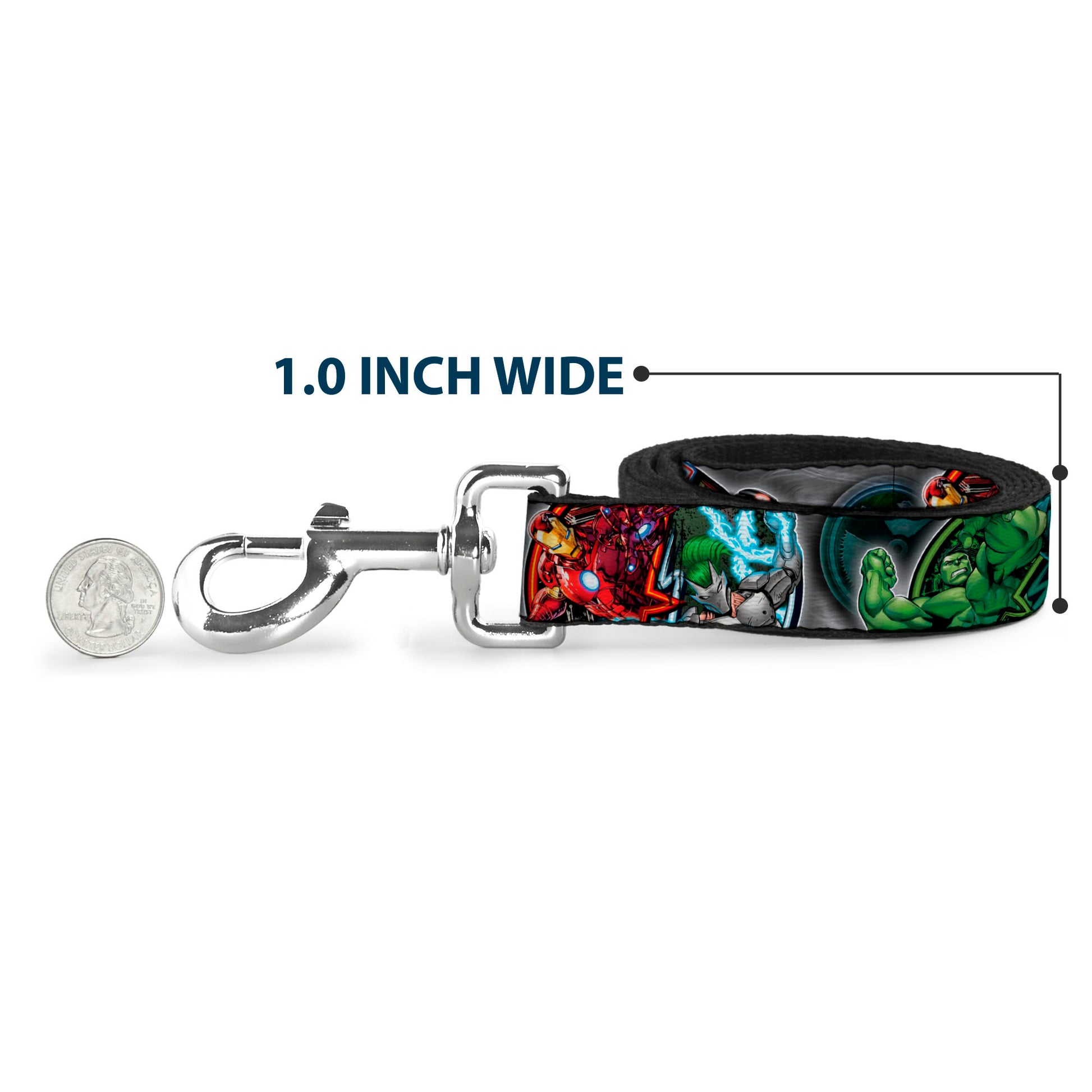 Dog Leash - Marvel Avengers Superhero/Villain Poses Dog Leashes Marvel Comics