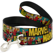 Dog Leash - MARVEL/Retro Comic Panels Black/Yellow Dog Leashes Marvel Comics