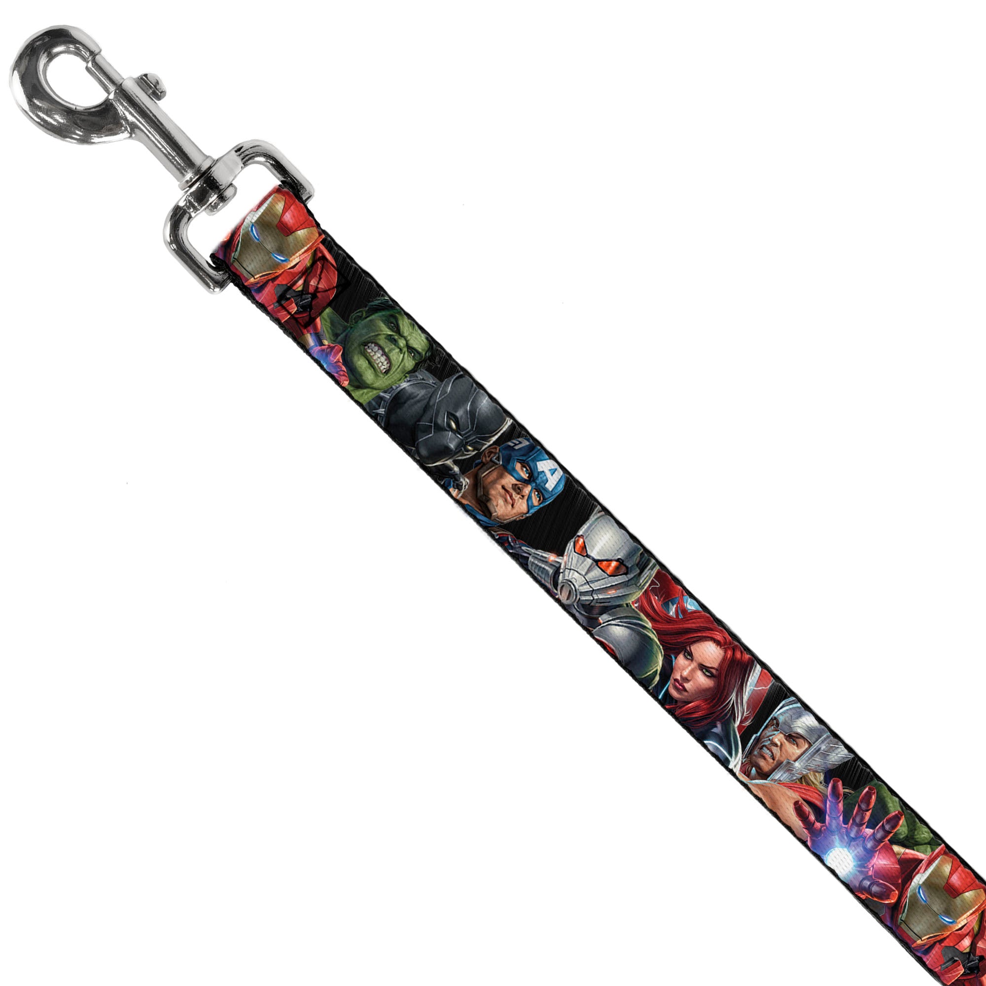 Dog Leash - 7-Vivid Avengers Action Poses Dog Leashes Marvel Comics