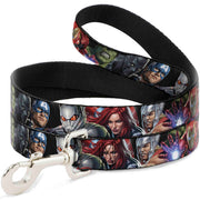 Dog Leash - 7-Vivid Avengers Action Poses Dog Leashes Marvel Comics