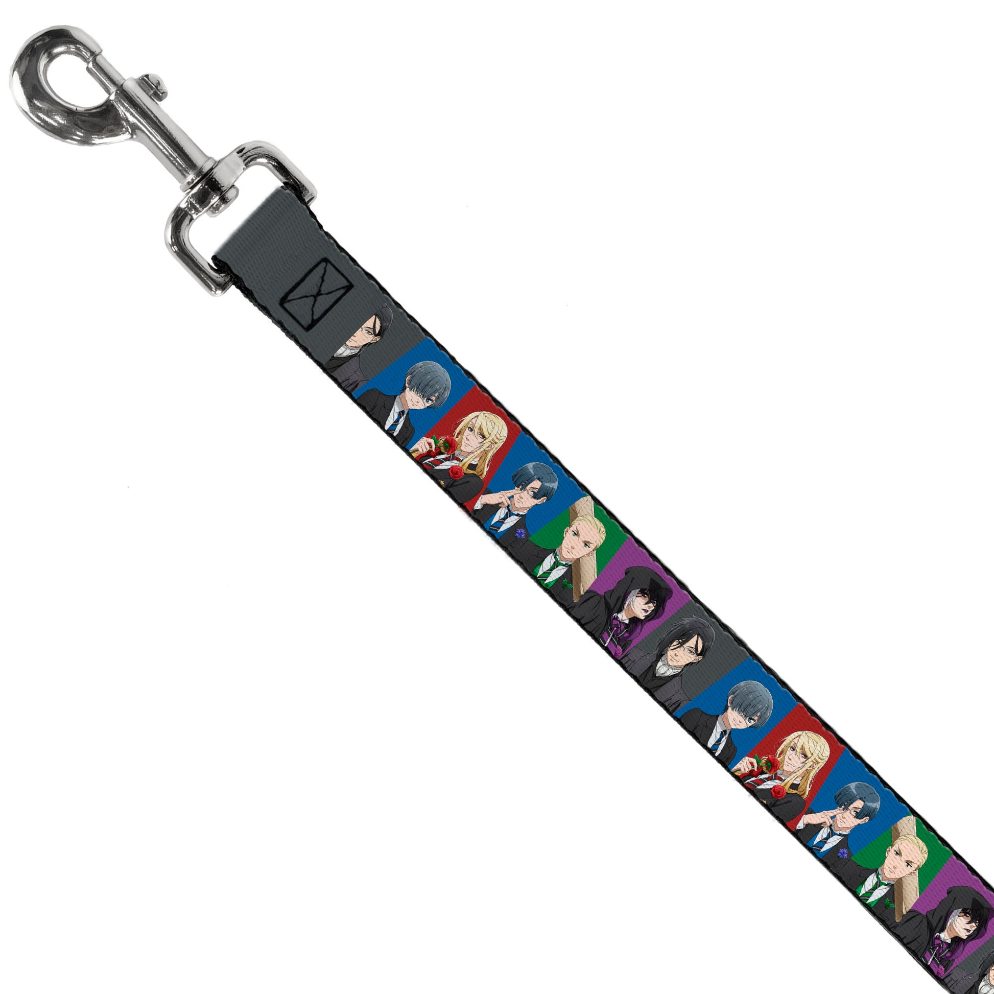 Dog Leash - Black Butler Six Character Pose Blocks Multi Color Dog Leashes Black Butler