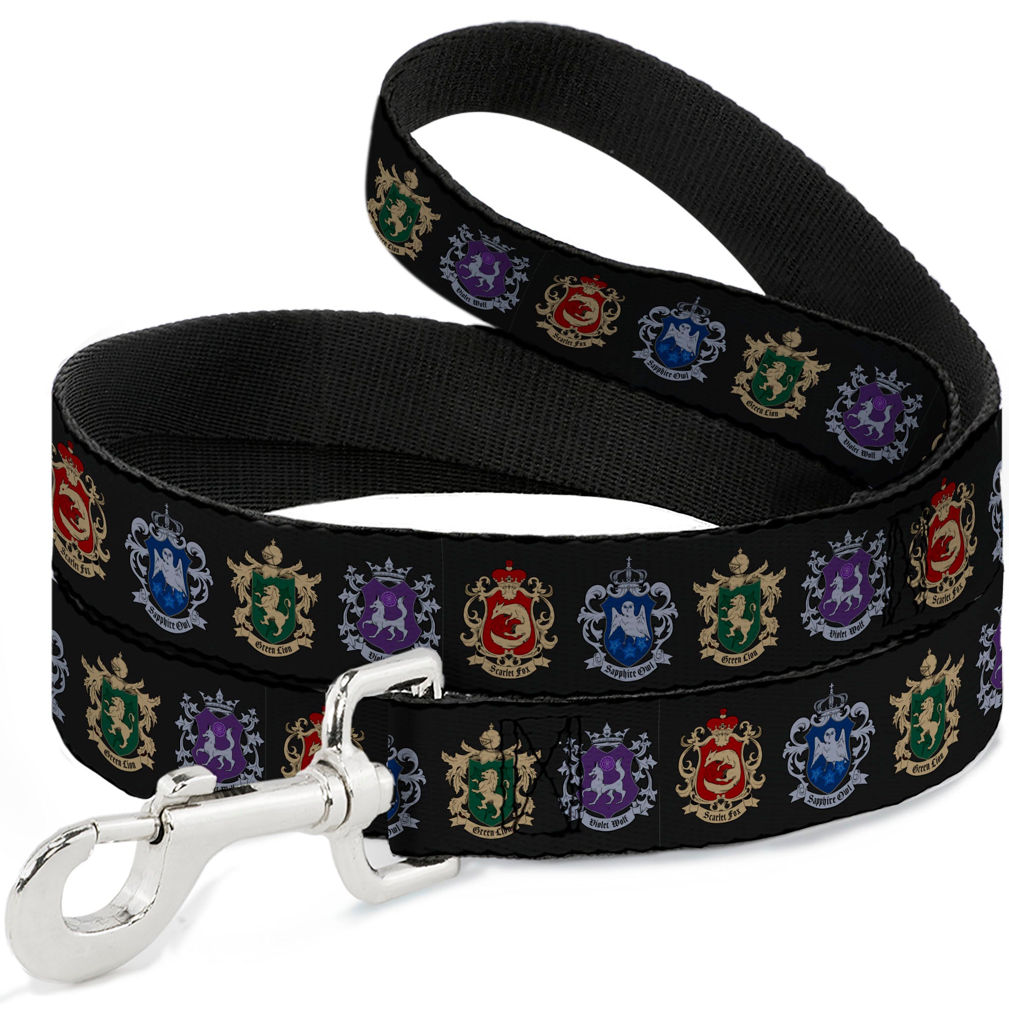 Dog Leash - Black Butler Public School Arc House Crest Icons Black Dog Leashes Black Butler
