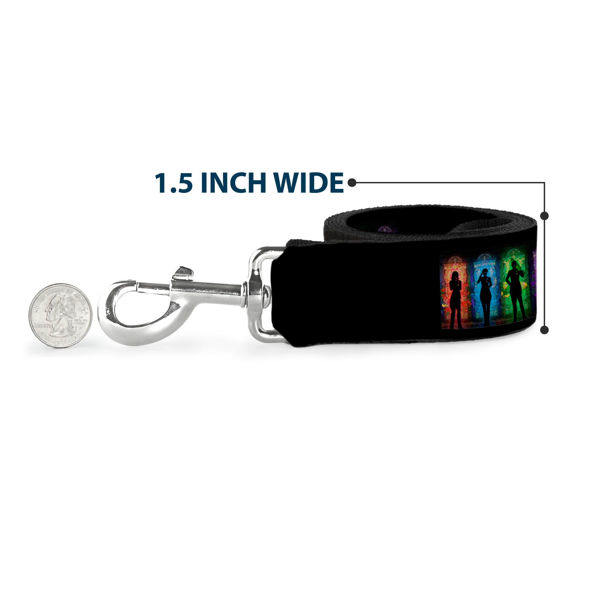Dog Leash - BLACK BUTLER House Heads Silhouettes and Title Logo Black/Multi Color Dog Leashes Black Butler