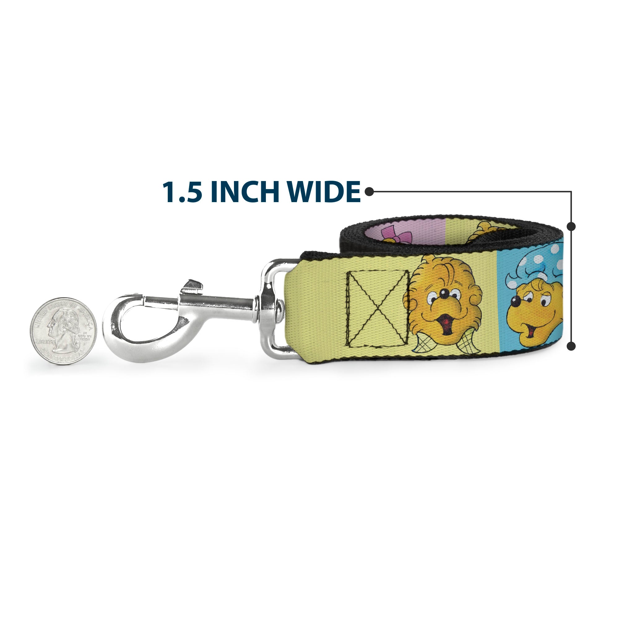 Dog Leash - The Berenstain Bears Smiling Face Blocks Multi Color Dog Leashes The Berenstain Bears