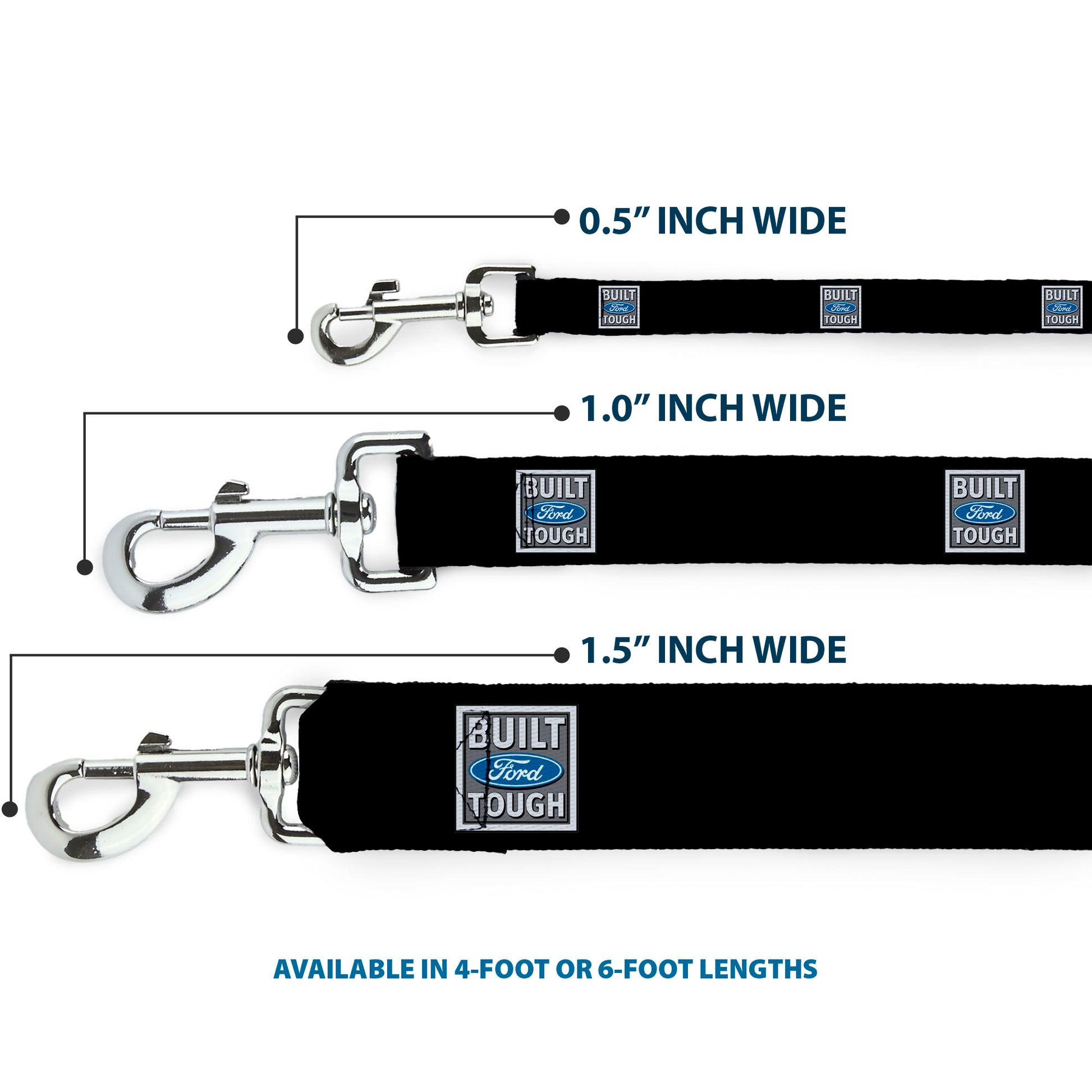 Dog Leash - Built Ford Tough Logo REPEAT Dog Leashes Ford