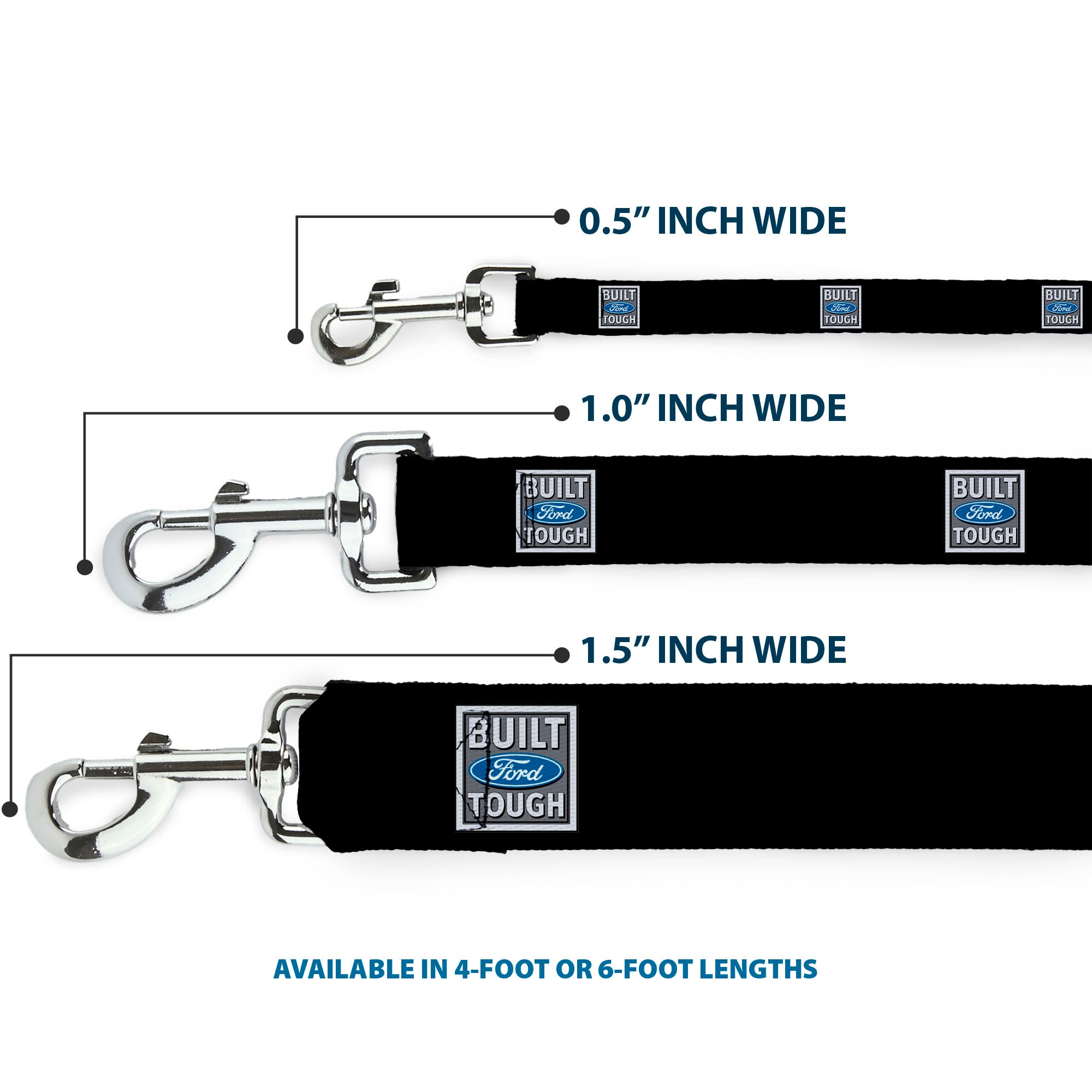 Dog Leash - Built Ford Tough Logo REPEAT Dog Leashes Ford