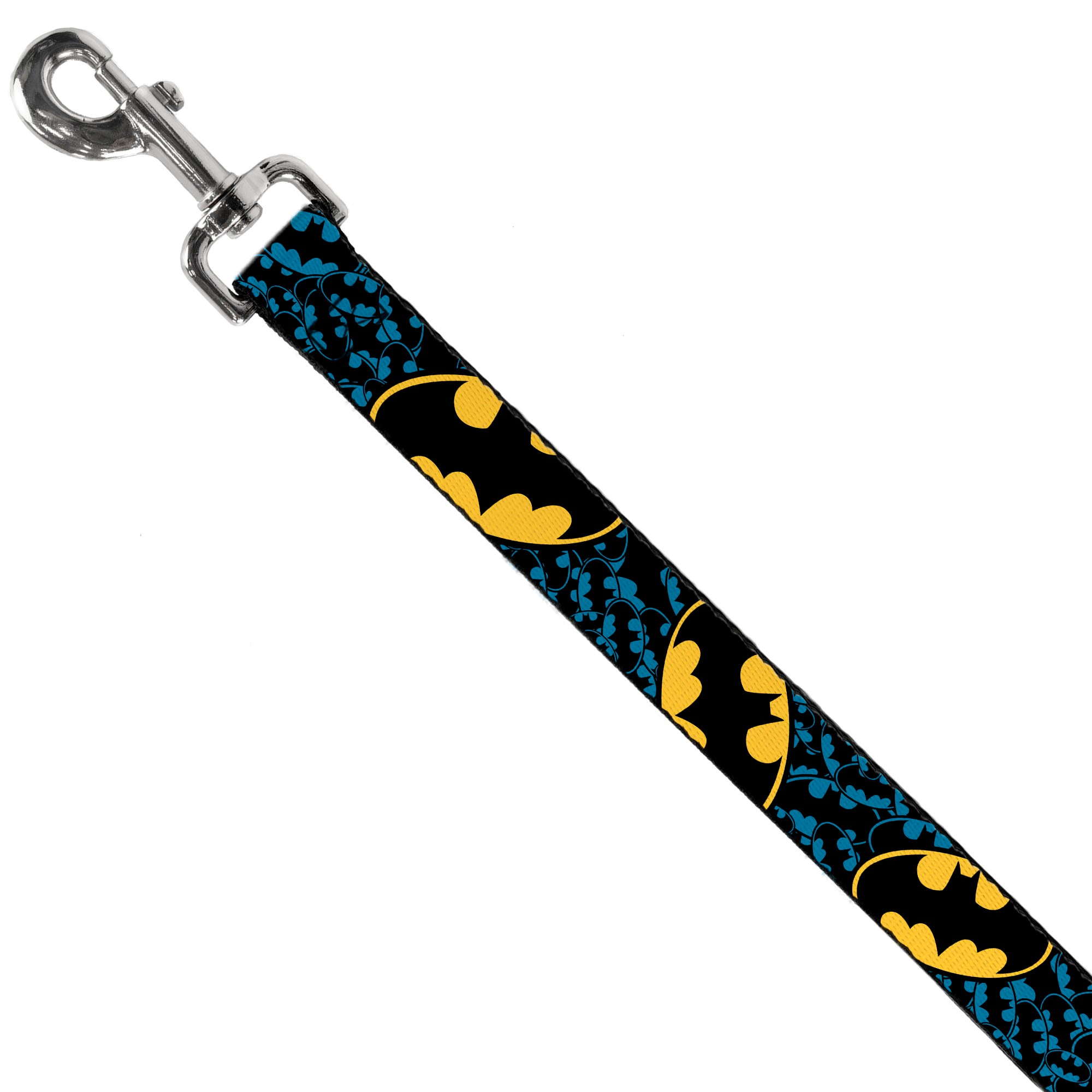 Dog Leash - Bat Signals Stacked w/CLOSE-UP Blue/Black/Yellow Dog Leashes DC Comics