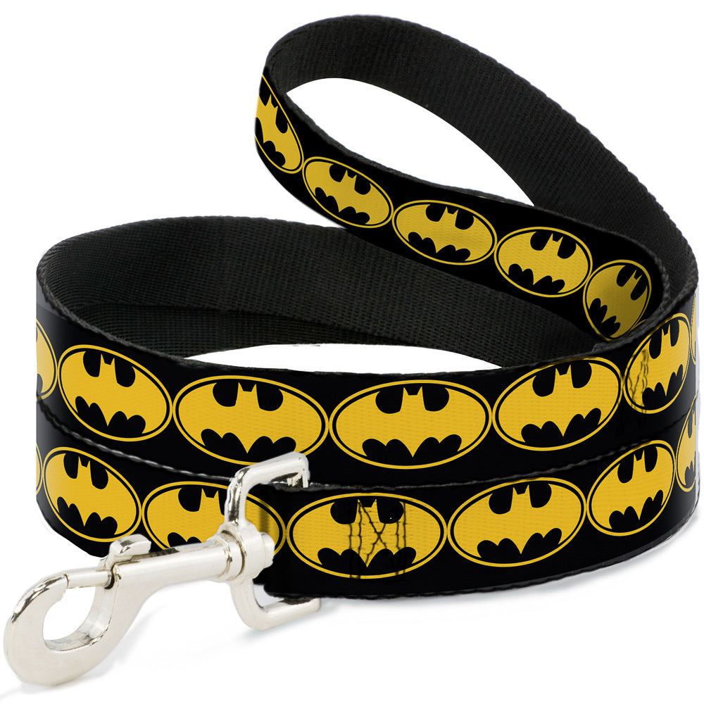 Dog Leash - Bat Signal-3 Black/Yellow/Black Dog Leashes DC Comics