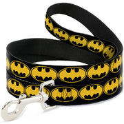 Dog Leash - Bat Signal-3 Black/Yellow/Black Dog Leashes DC Comics
