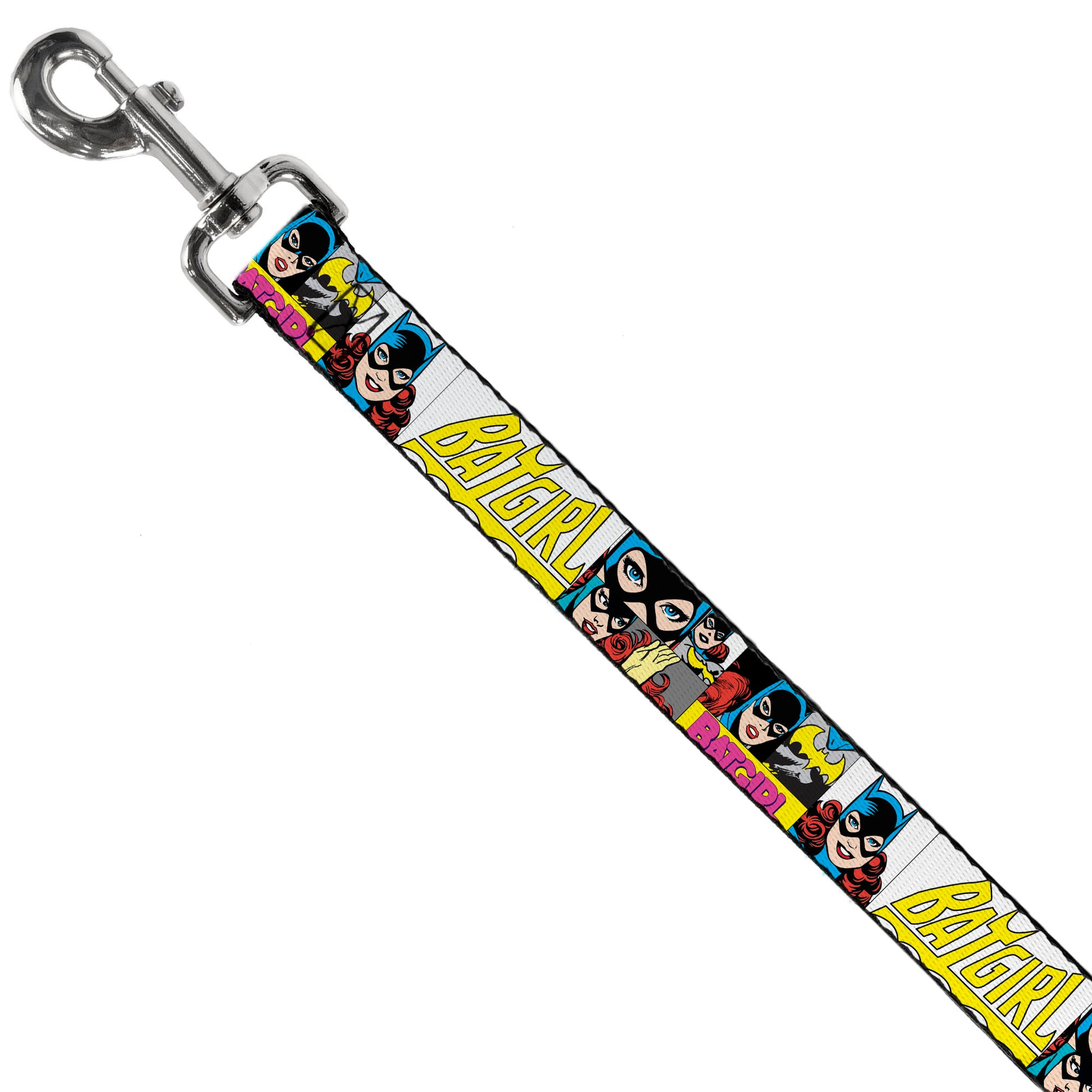 Dog Leash - BATGIRL Panels Yellow/Pink Dog Leashes DC Comics