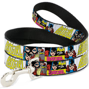 Dog Leash - BATGIRL Panels Yellow/Pink Dog Leashes DC Comics