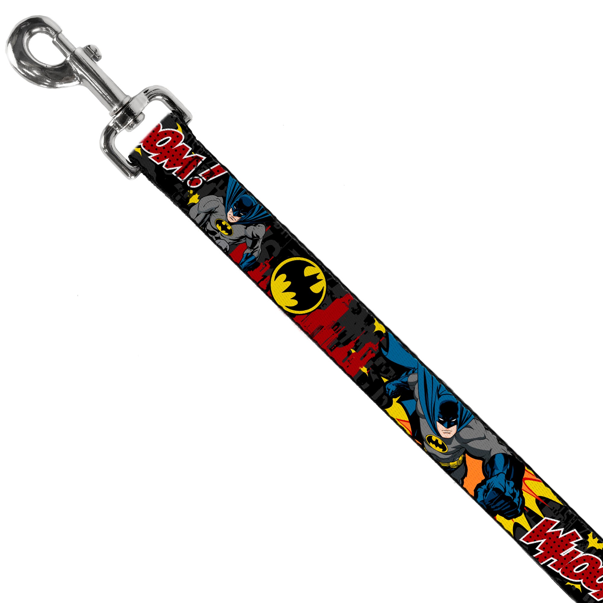 Dog Leash - Batman in Action WHOOM! Red Skyline Dog Leashes DC Comics