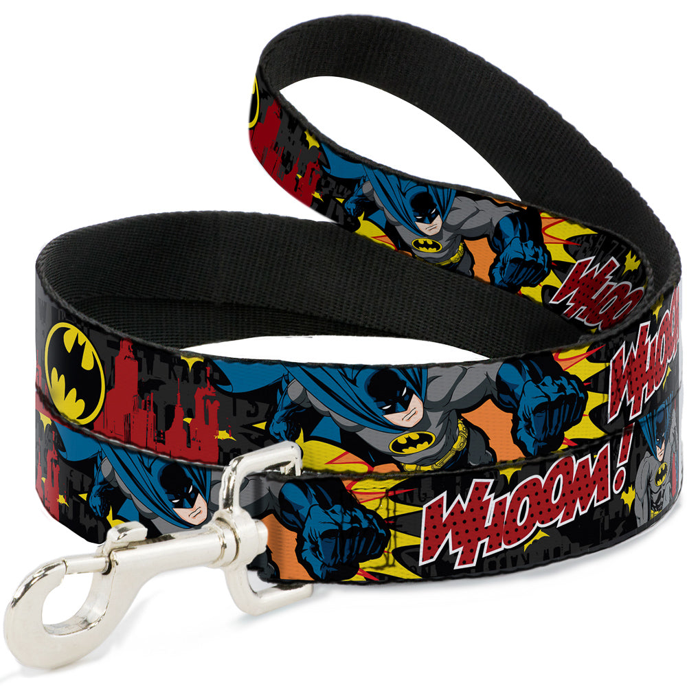 Dog Leash - Batman in Action WHOOM! Red Skyline Dog Leashes DC Comics