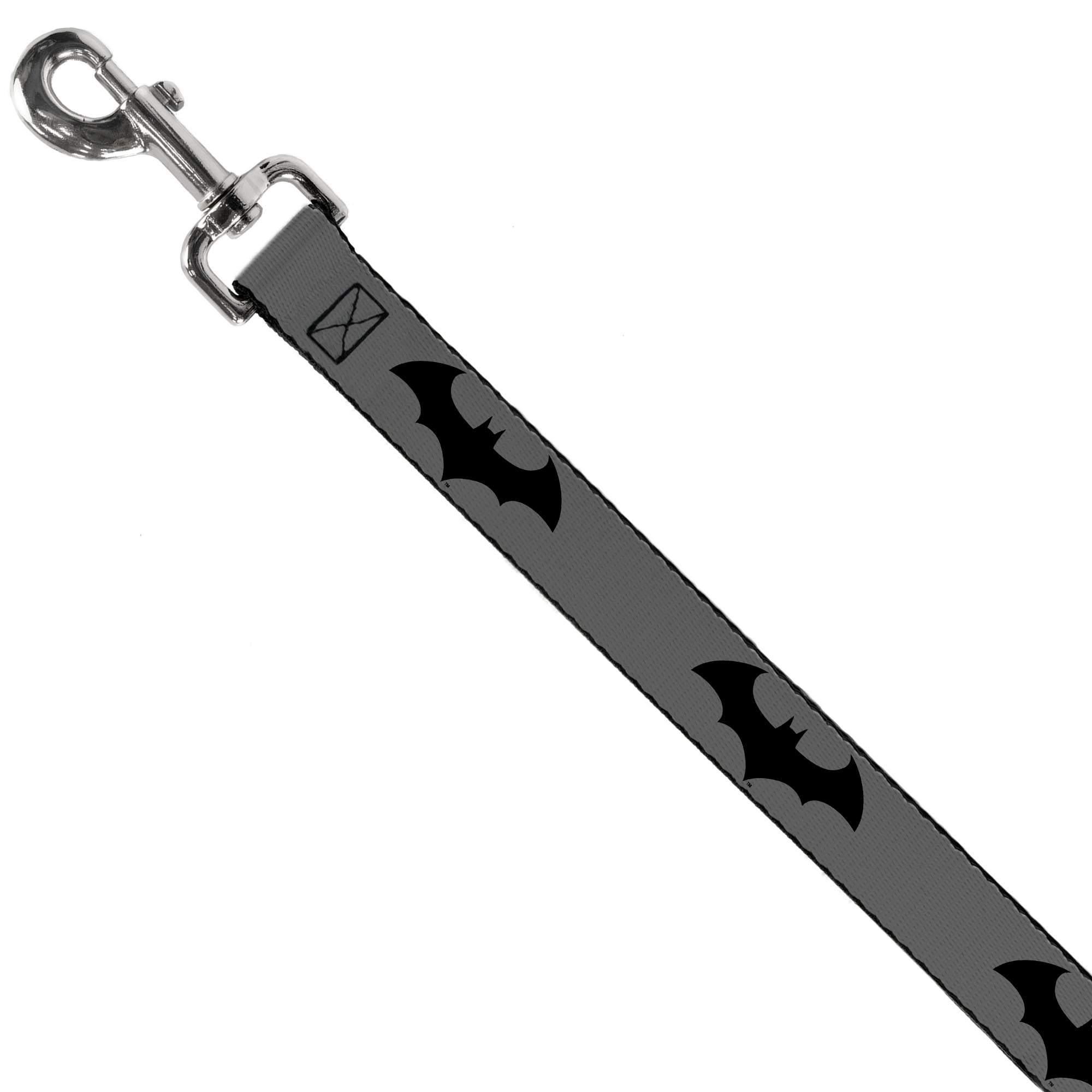 Dog Leash - Retro Bat Logo Gray/Black Dog Leashes DC Comics