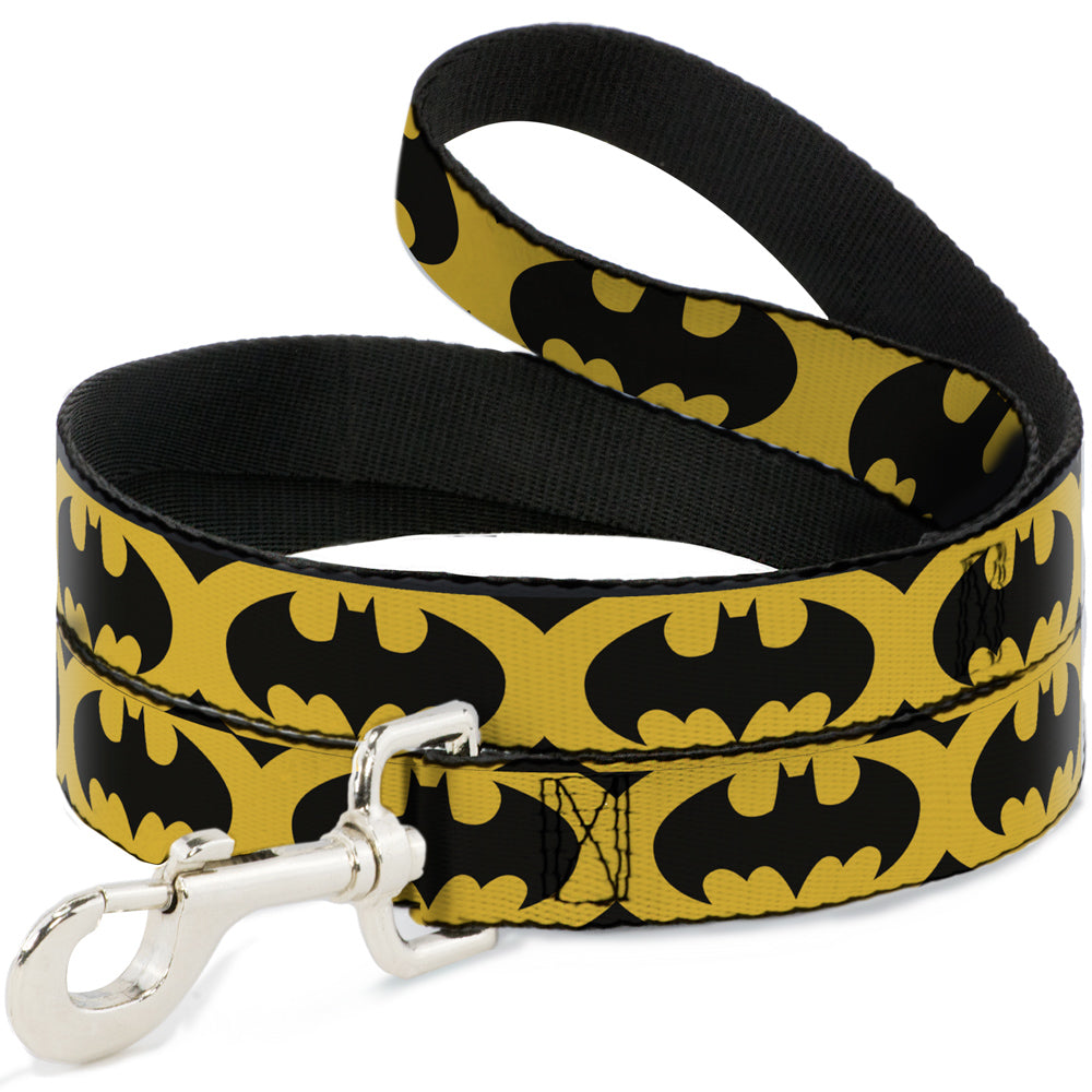Dog Leash - Bat Signal-5 Black/Yellow/Black Dog Leashes DC Comics