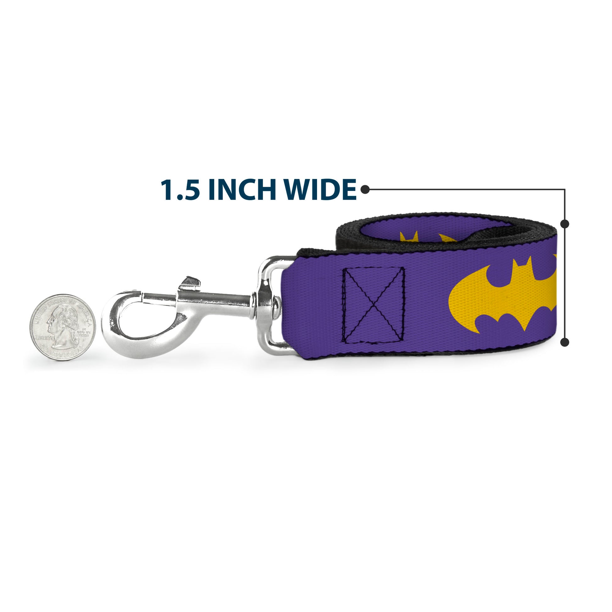 Dog Leash - Batman Signal Purple/Yellow Dog Leashes DC Comics