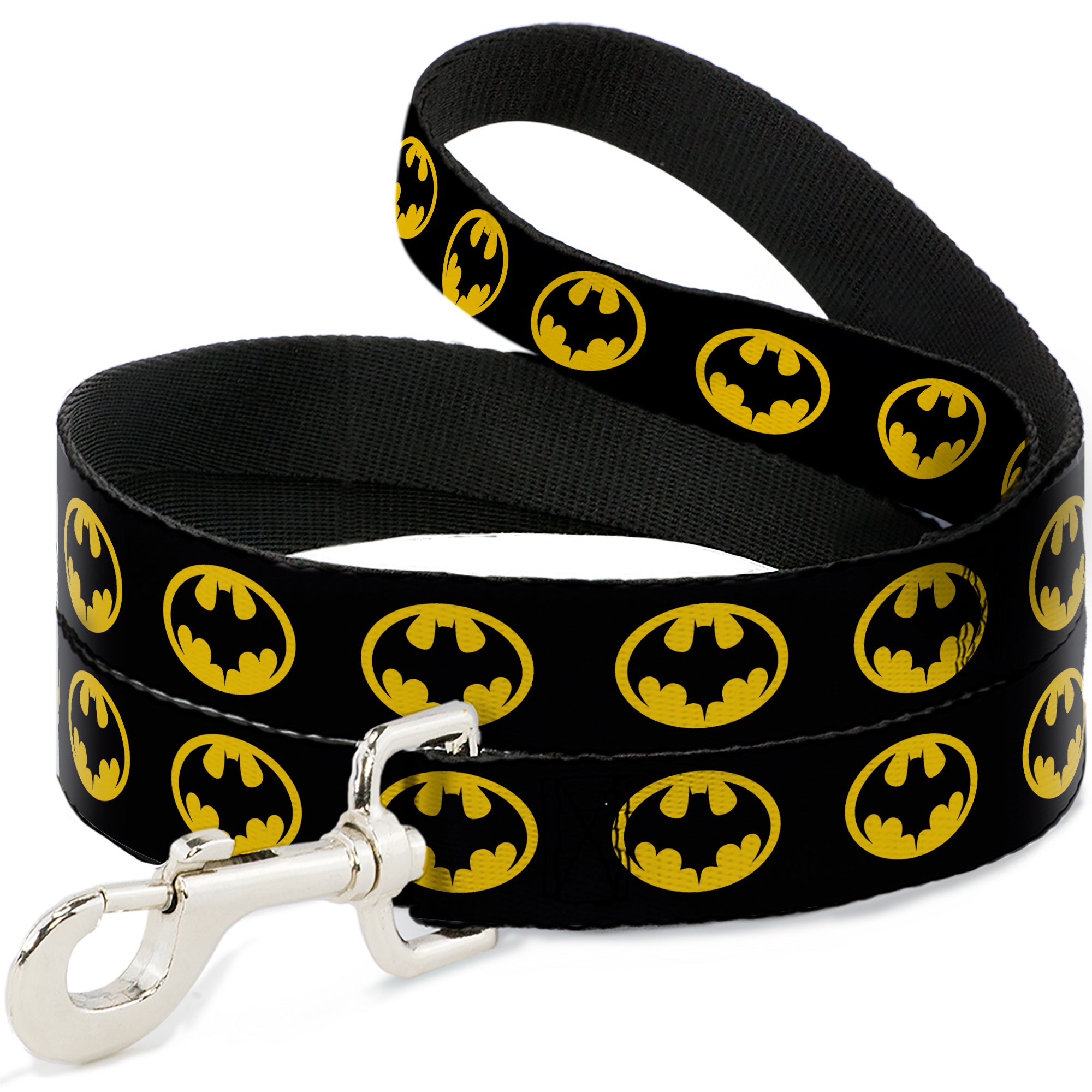 Dog Leash - Batman 1989 Logo Black/Yellow Dog Leashes DC Comics