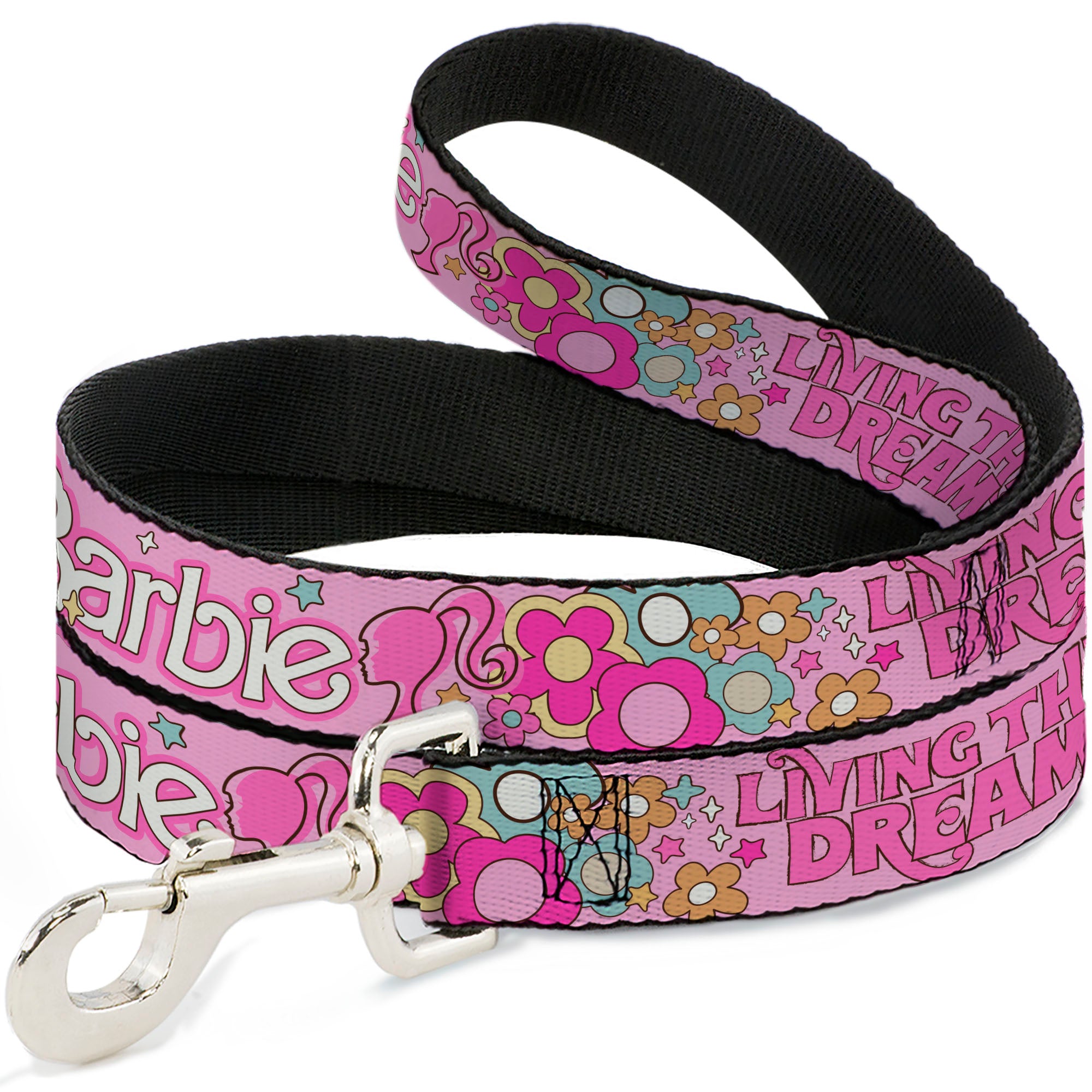 Dog Leash - BARBIE LIVING THE DREAM LIFE Icons Collage Pinks Dog Leashes Barbie