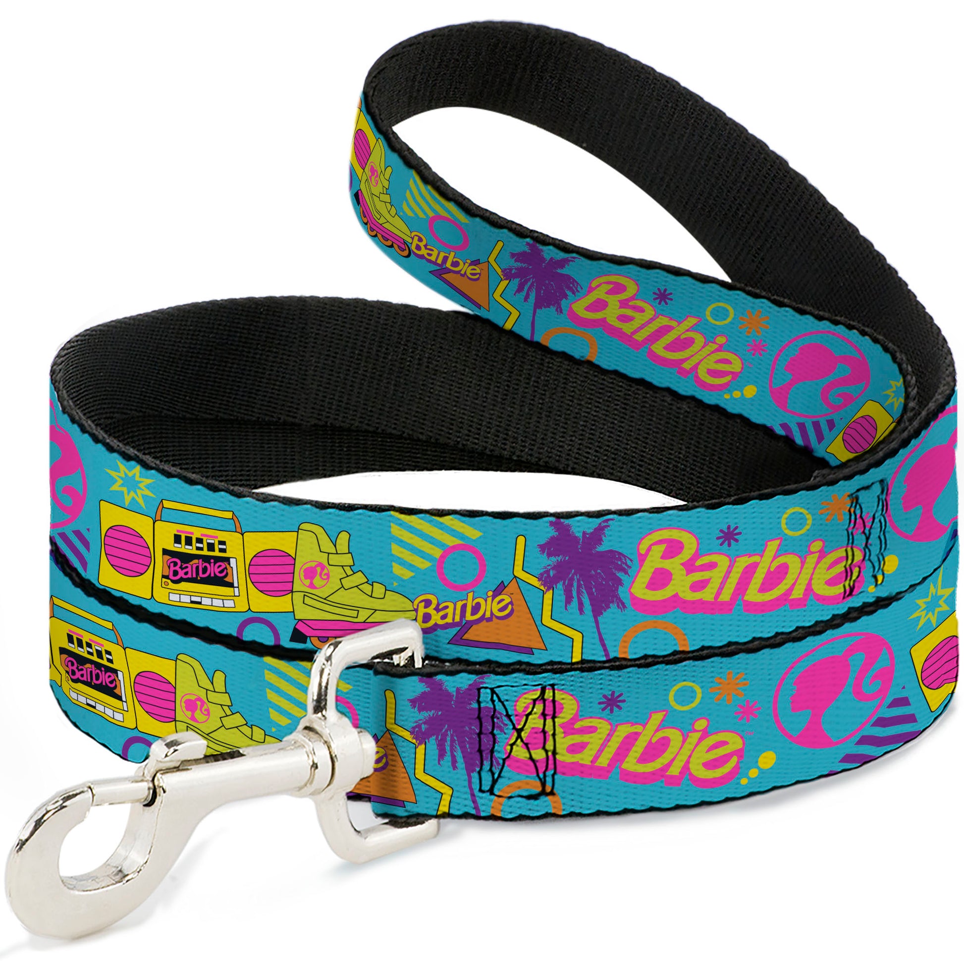 Dog Leash - BARBIE Eighties Icons Bright Blue/Multi Color Dog Leashes Barbie