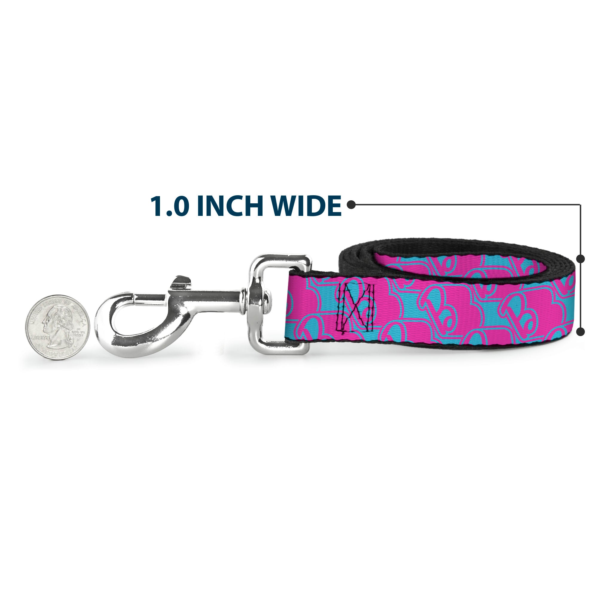 Dog Leash - Barbie B Icon Blue/Pink Dog Leashes Barbie